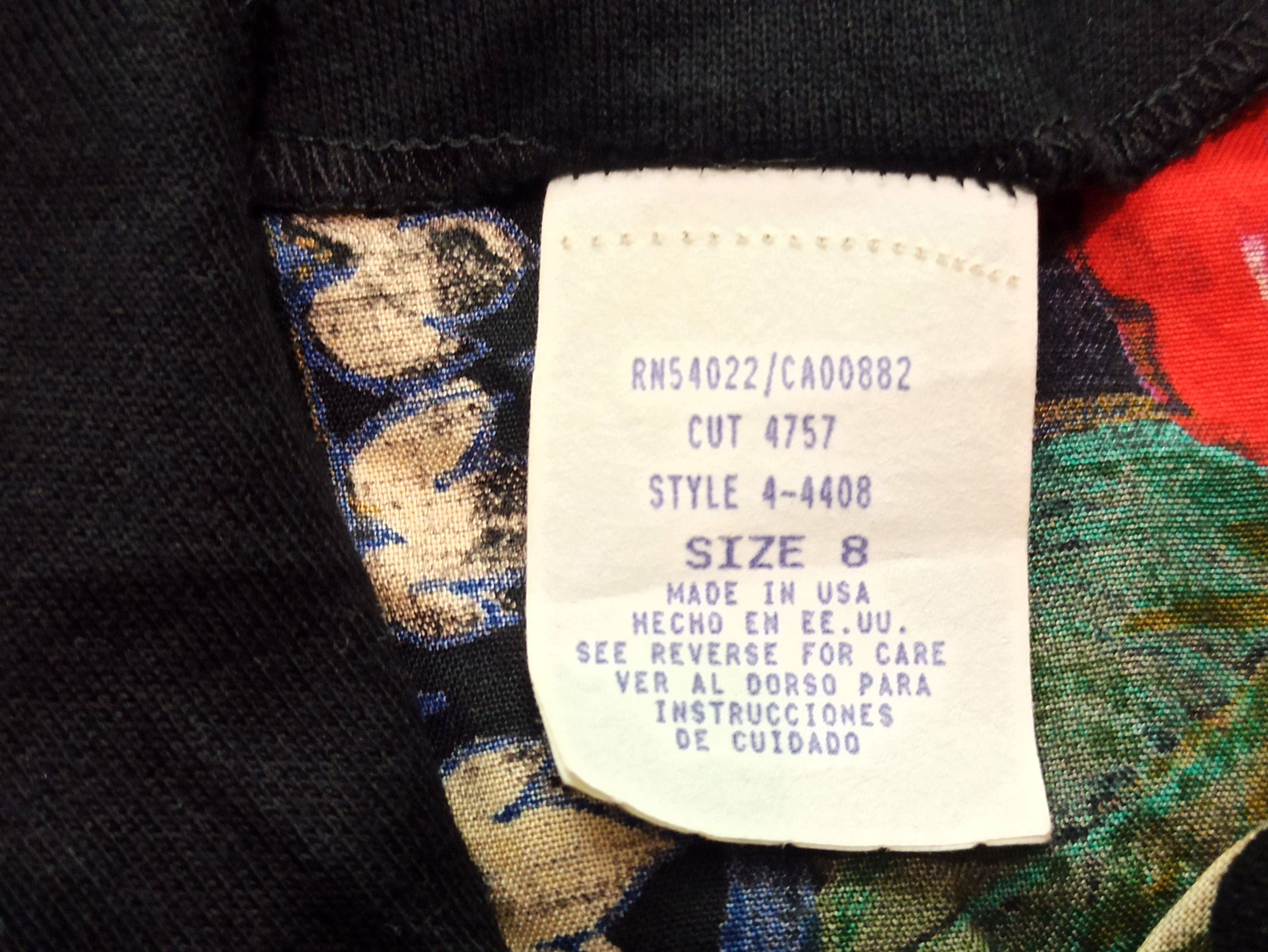 Other Vintage 80s Sabino Baroque Floral Cropped Bomber Jacket Size M / US 6-8 / IT 42-44 - 4 Thumbnail