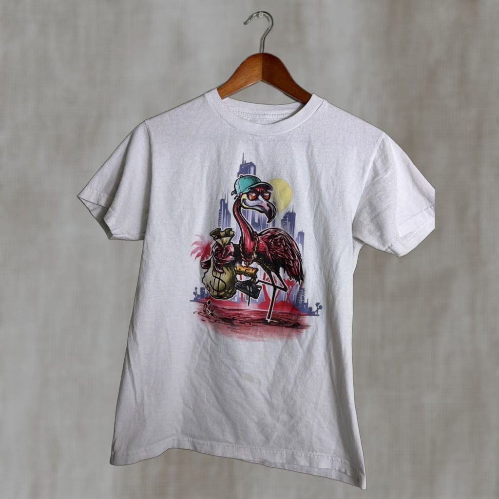 DGK **DGK Women's White Flamingo Short Sleeve T-Shirt Size S** User: **DGK Women's Small White Flamingo Short Sleeve T-Shirt** Size S / US 4 / IT 40 - 1 Thumbnail