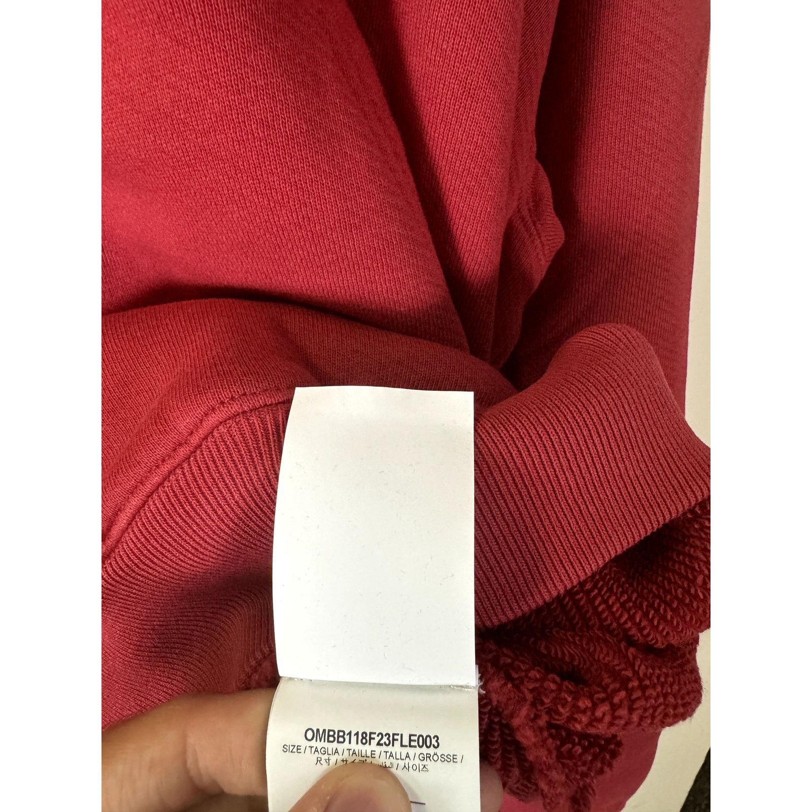 Off-White o1rshd1 No Offence Over Hoodie Rio in Red/White Size US M / EU 48-50 / 2 - 10 Thumbnail