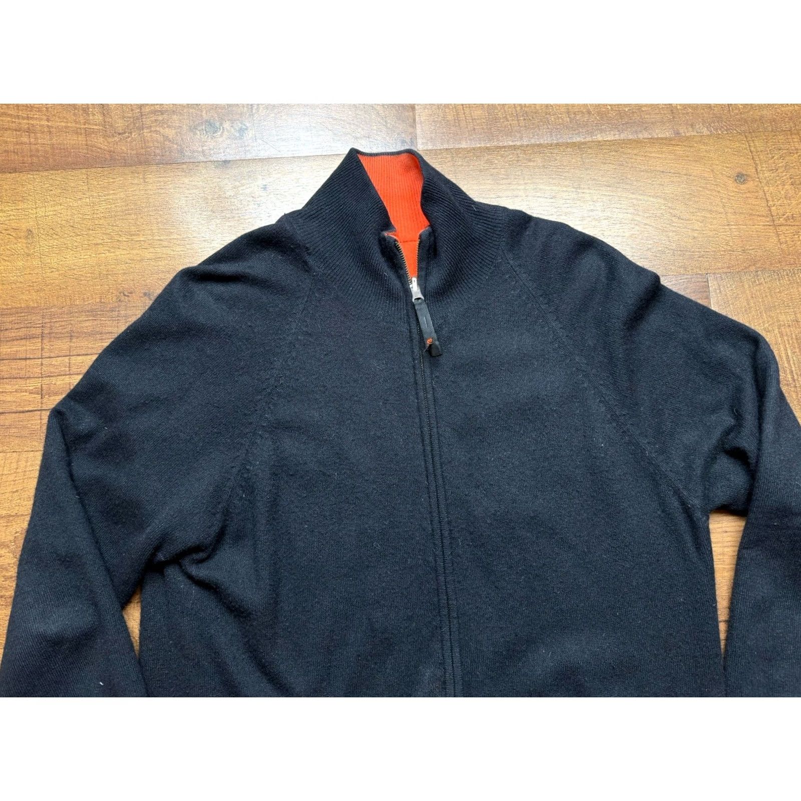 Y-3 Y-3 Yohji Yamamoto 100% Cashmere Reversible Sweater Jacket XL Black Orange Blaze Vintage Men’s Full Zip Size US XL / EU 56 / 4 - 5 Thumbnail