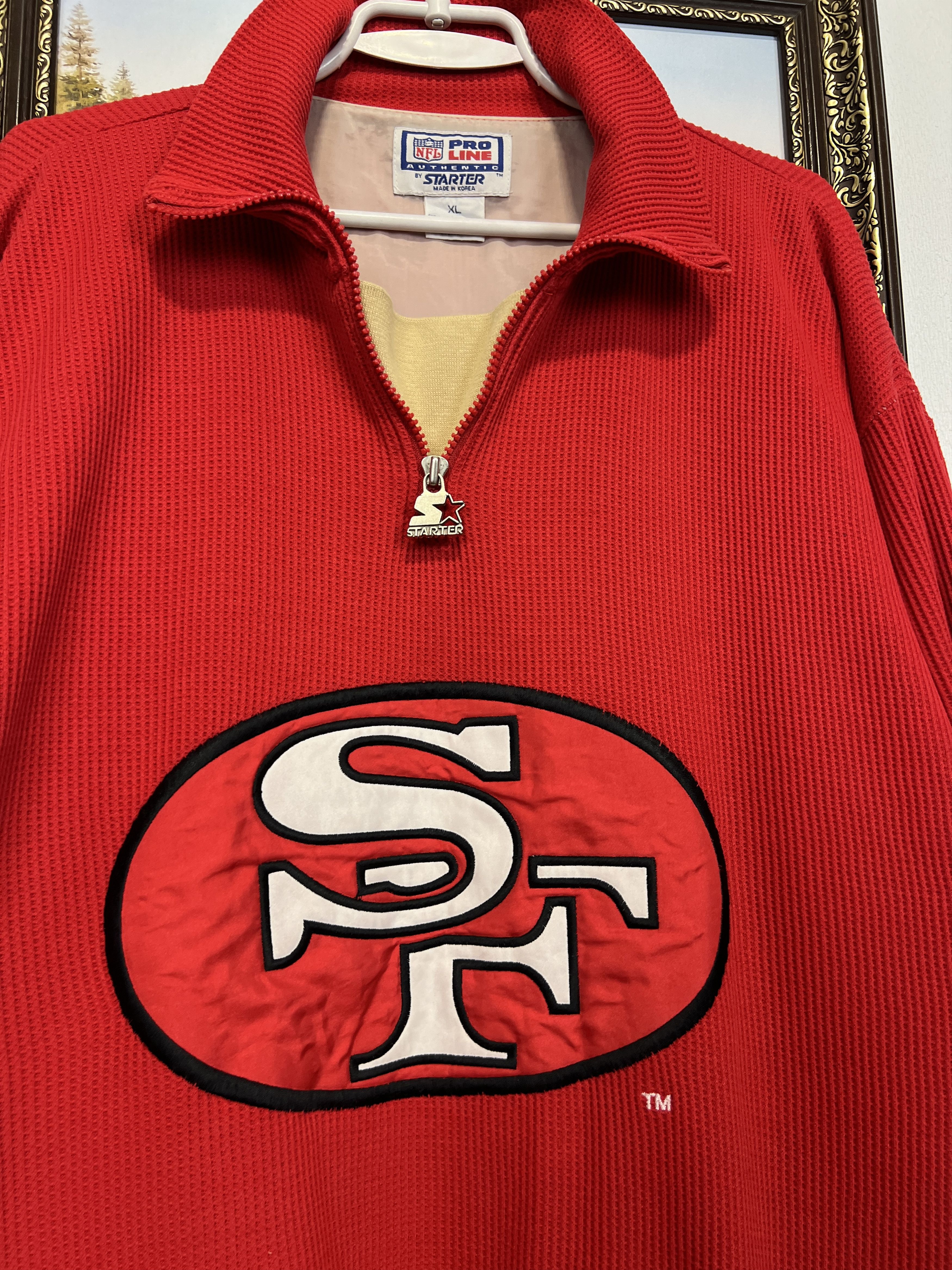 Starter Vintage 90's San Francisco 49ers NFL Jacket Track Top Size US XL / EU 56 / 4 - 3 Thumbnail