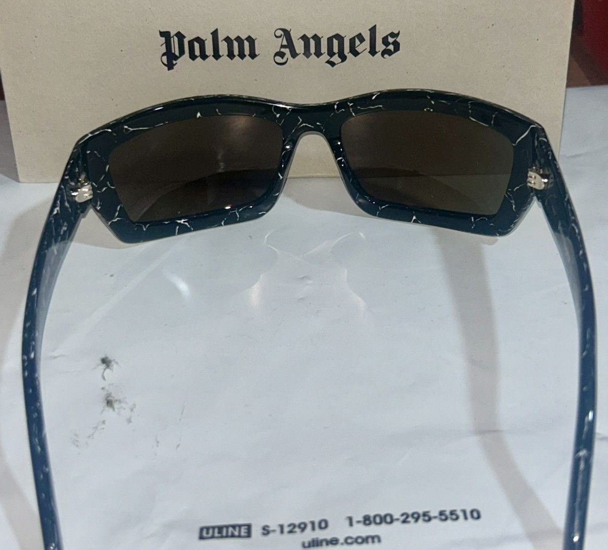 Palm Angels Palm Angels Adin (Peri037 1322) Sunglasses “Black Marble” Size ONE SIZE - 7 Thumbnail