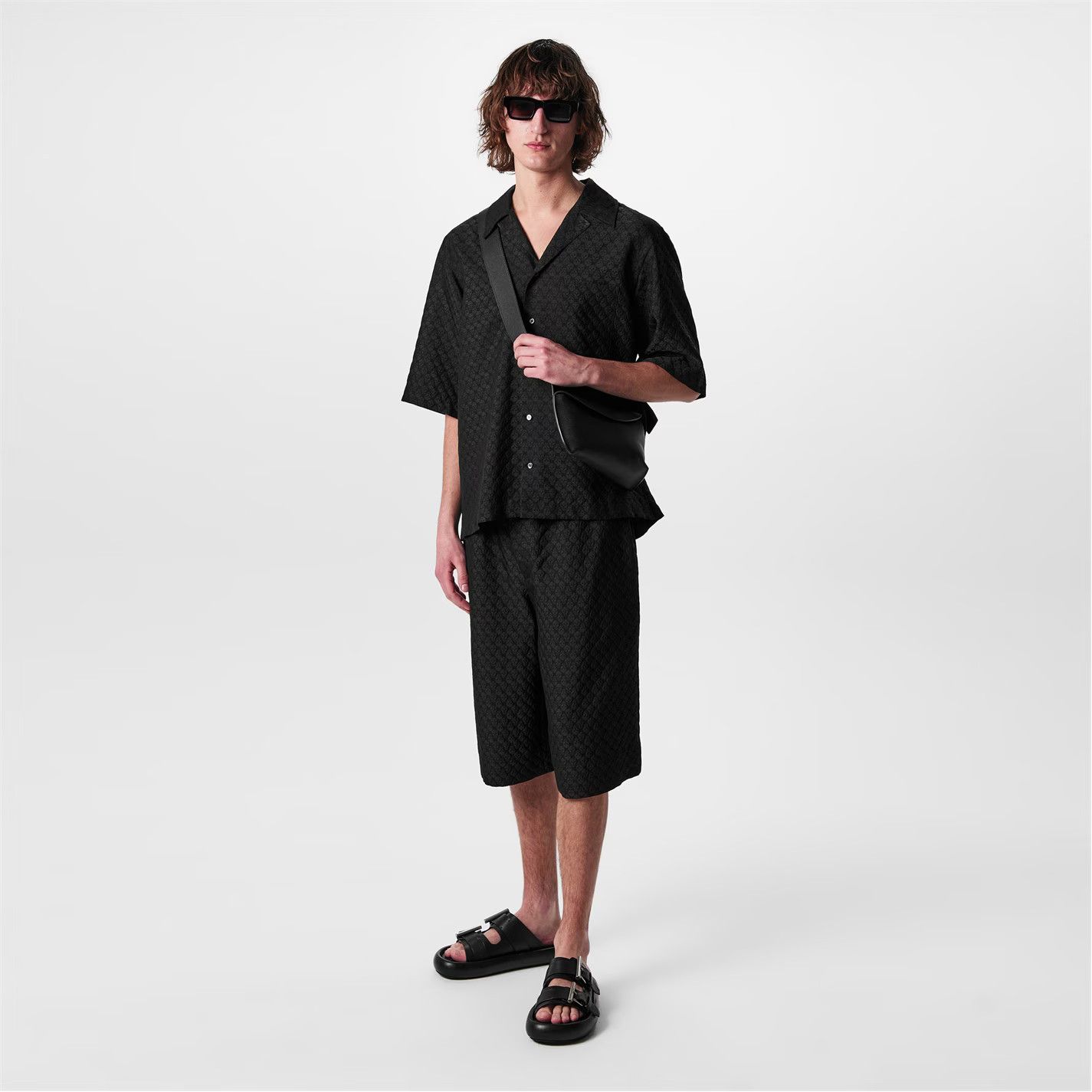 Alexander McQueen o1g2r1mq0326 Bowling Shirt in Black Size US L / EU 52-54 / 3 - 5 Thumbnail