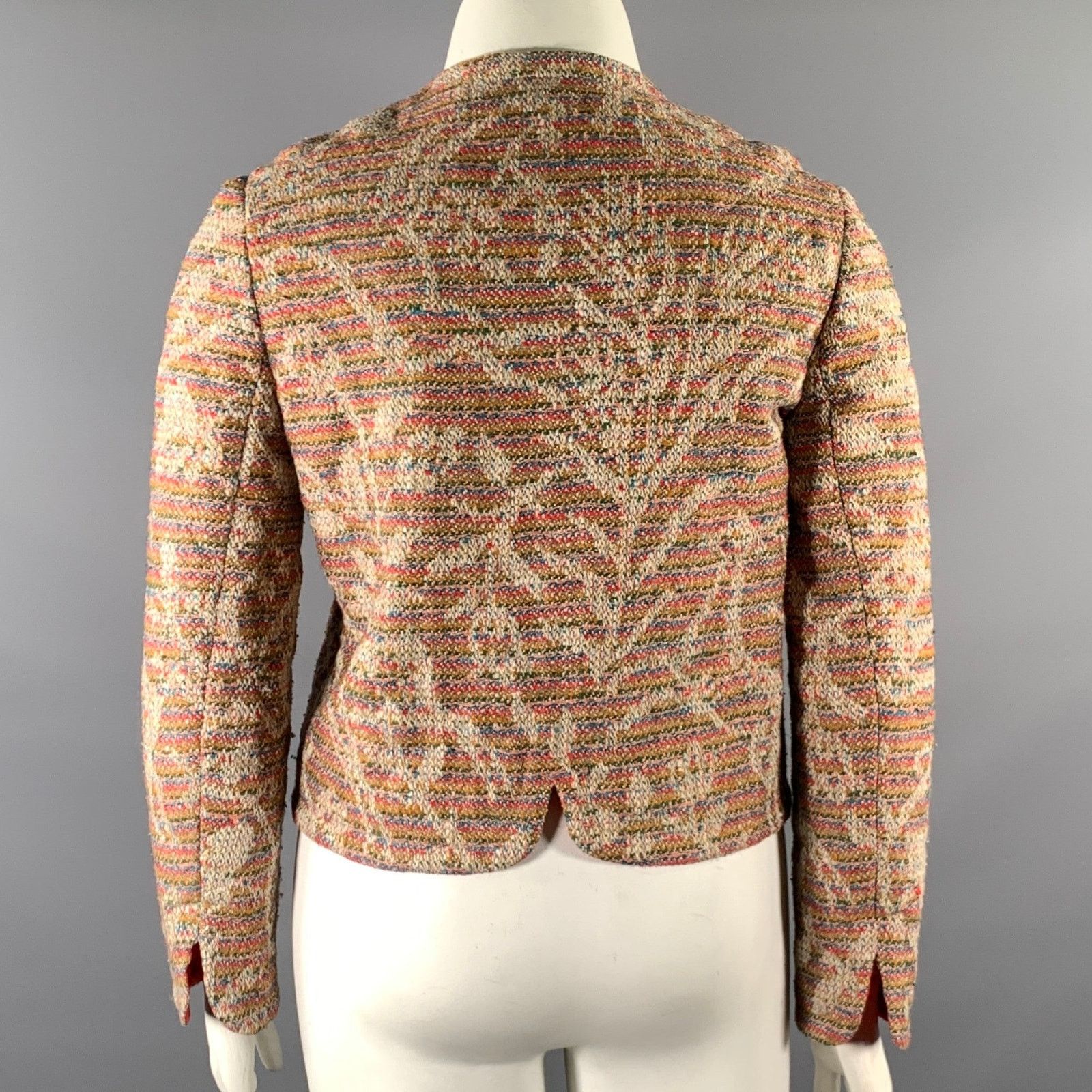 Hermes HERMES Size 8 Multi-Color Silk Wool Jacket Size M / US 6-8 / IT 42-44 - 4 Thumbnail