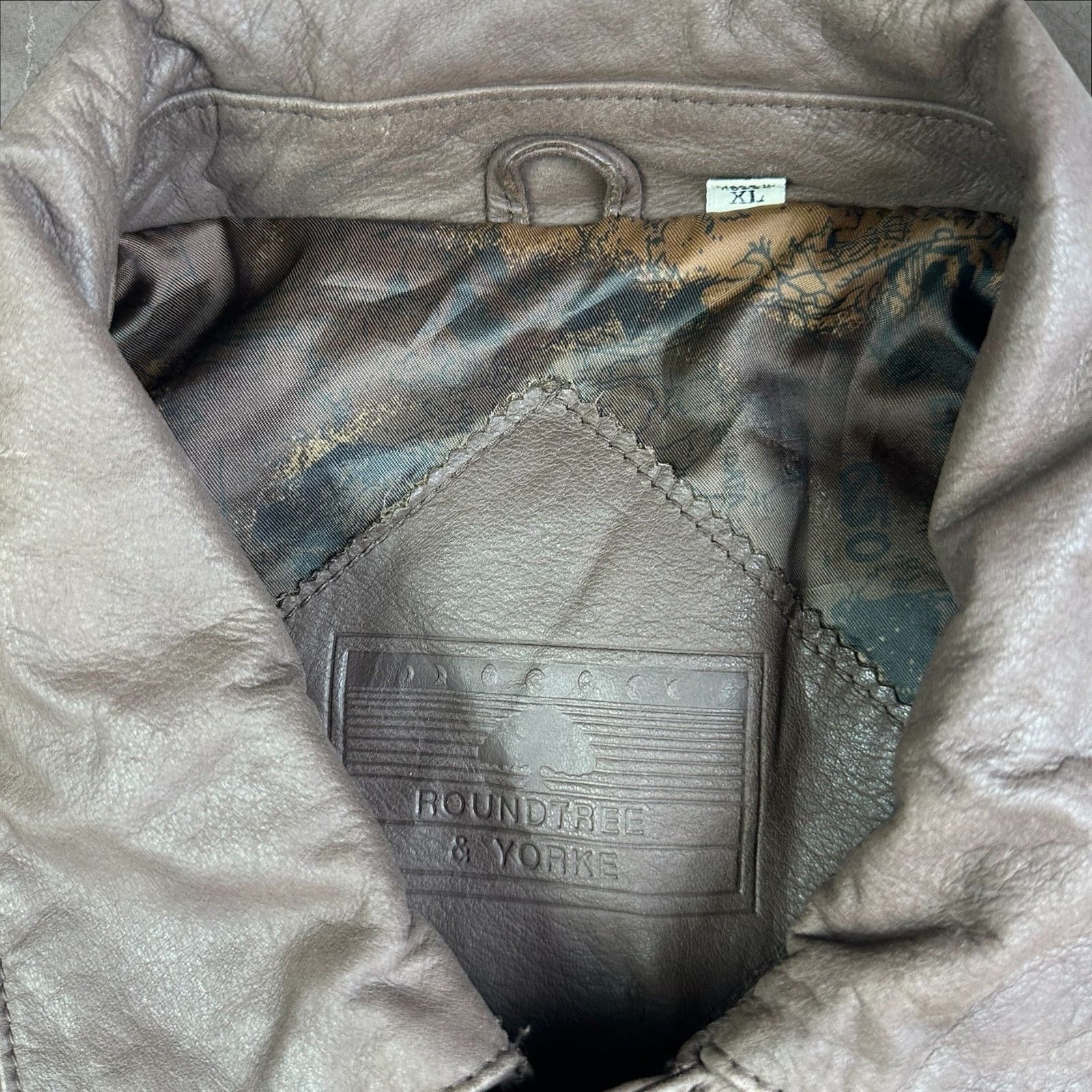 Roundtree & Yorke RoundTree & Yorke Genuine Leather Jacket - Brown, XL Size US XL / EU 56 / 4 - 3 Thumbnail