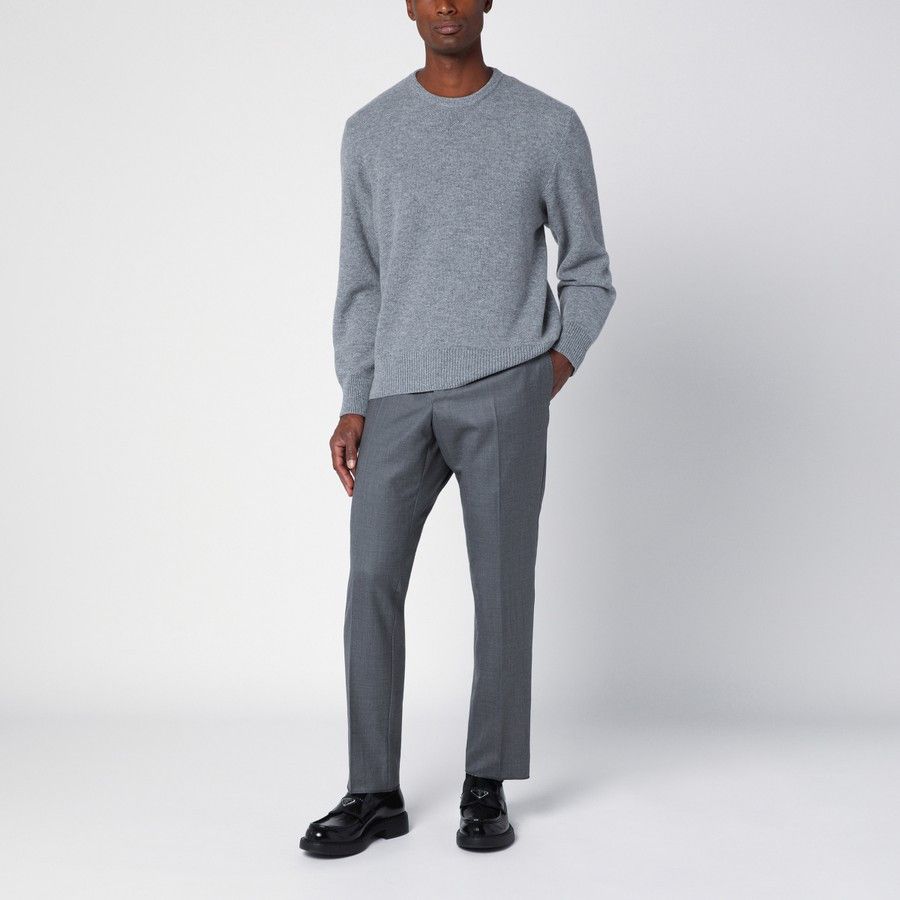 Thom Browne o1d2blof0724 Wool Sweaters in Grey Size US L / EU 52-54 / 3 - 2 Thumbnail