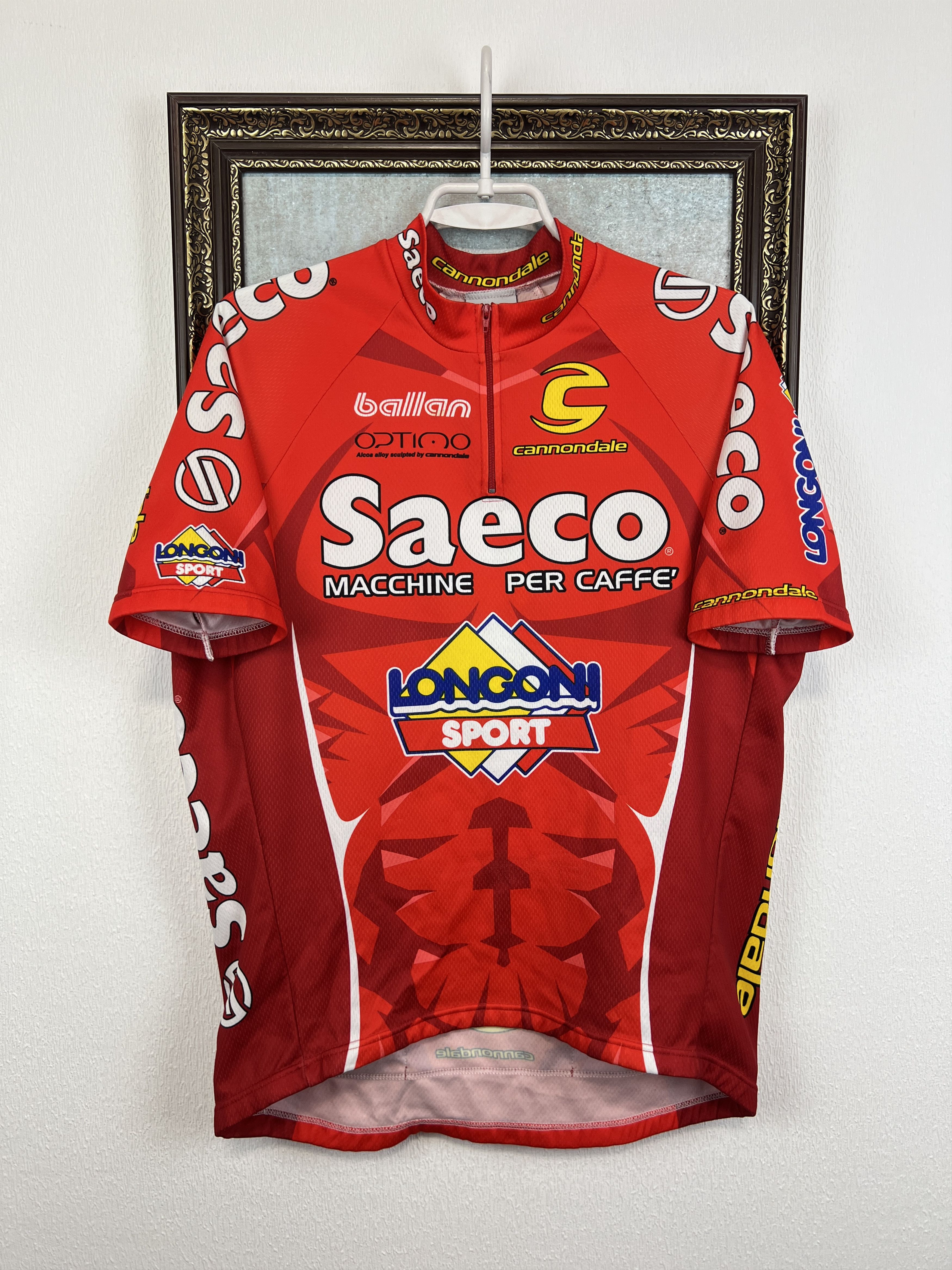 Vintage Team Saeco Italy Giro D’Italia Cycling Shirt Maglia Size US L / EU 52-54 / 3 - 1 Thumbnail