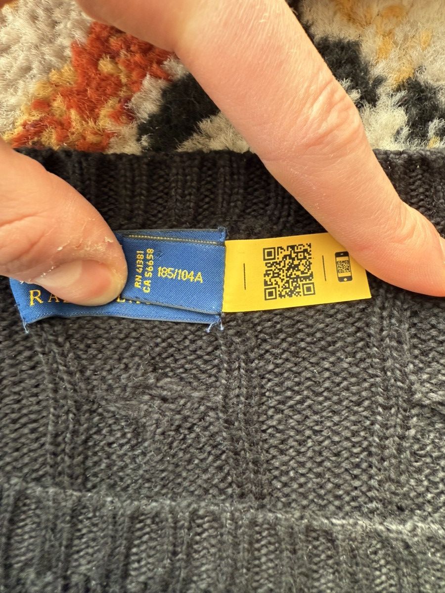 Polo Ralph Lauren Polo Ralph Lauren Cable Knit Cotton Sweater Size US XL / EU 56 / 4 - 5 Thumbnail