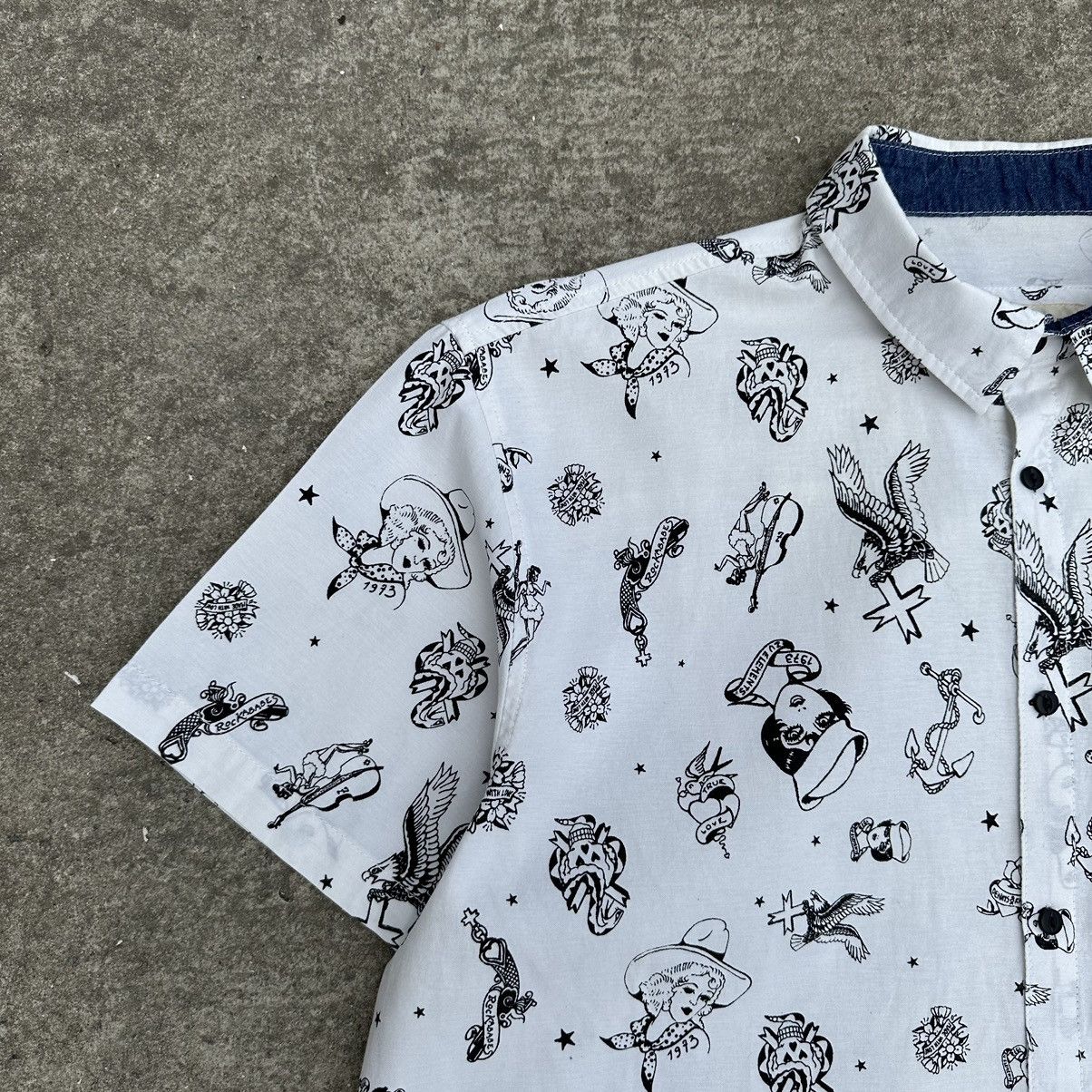 Japanese Brand × Vintage Vintage Japanese Style Shirt Old School Band Street style Size US XXL / EU 58 / 5 - 5 Thumbnail