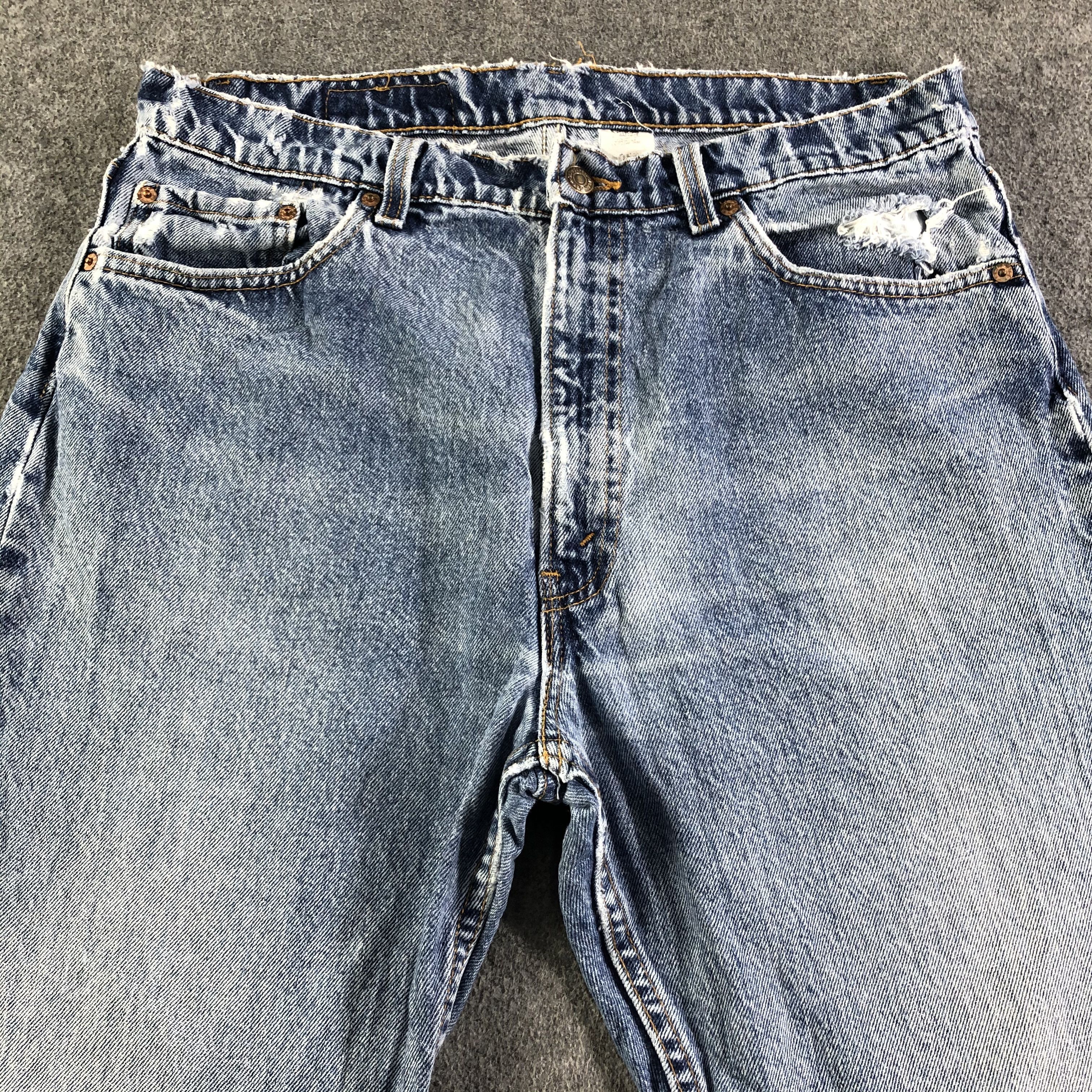 Levi's Vintage 90s Blue Wash Levis 505 Jeans-J3073 Size US 35 - 3 Thumbnail