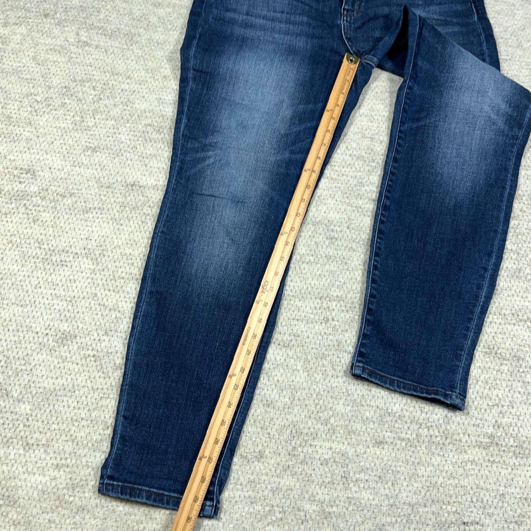 Vintage Judy Blue Jeans Women 15 32 Slim Fit Straight Leg Dark Wash High Rise Faded Size 24" / US 00 / IT 34 - 7 Thumbnail