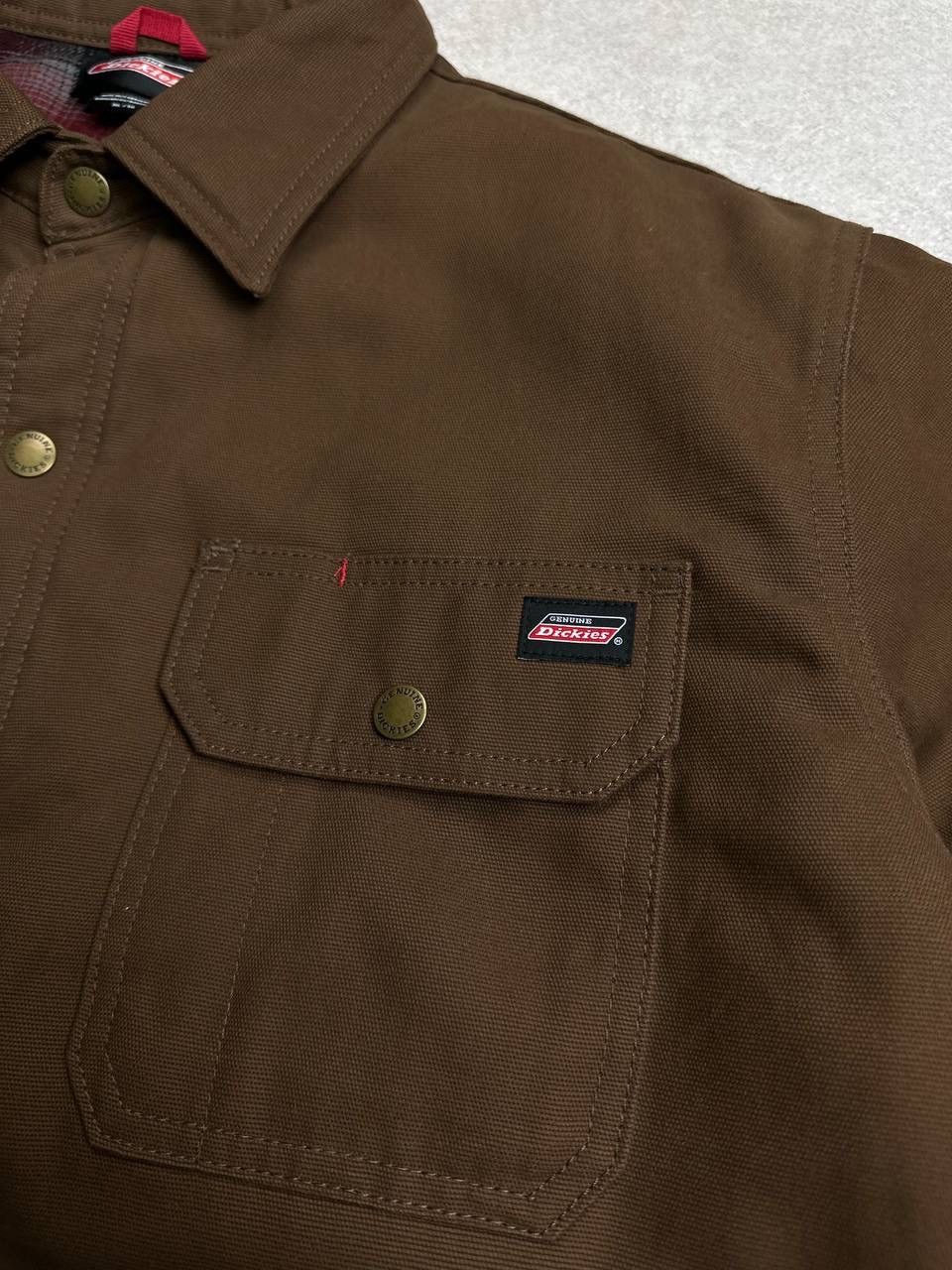 Dickies Vintage 90s Dickies Workwear Jacket Brown Detroit Style Size US XL / EU 56 / 4 - 3 Thumbnail