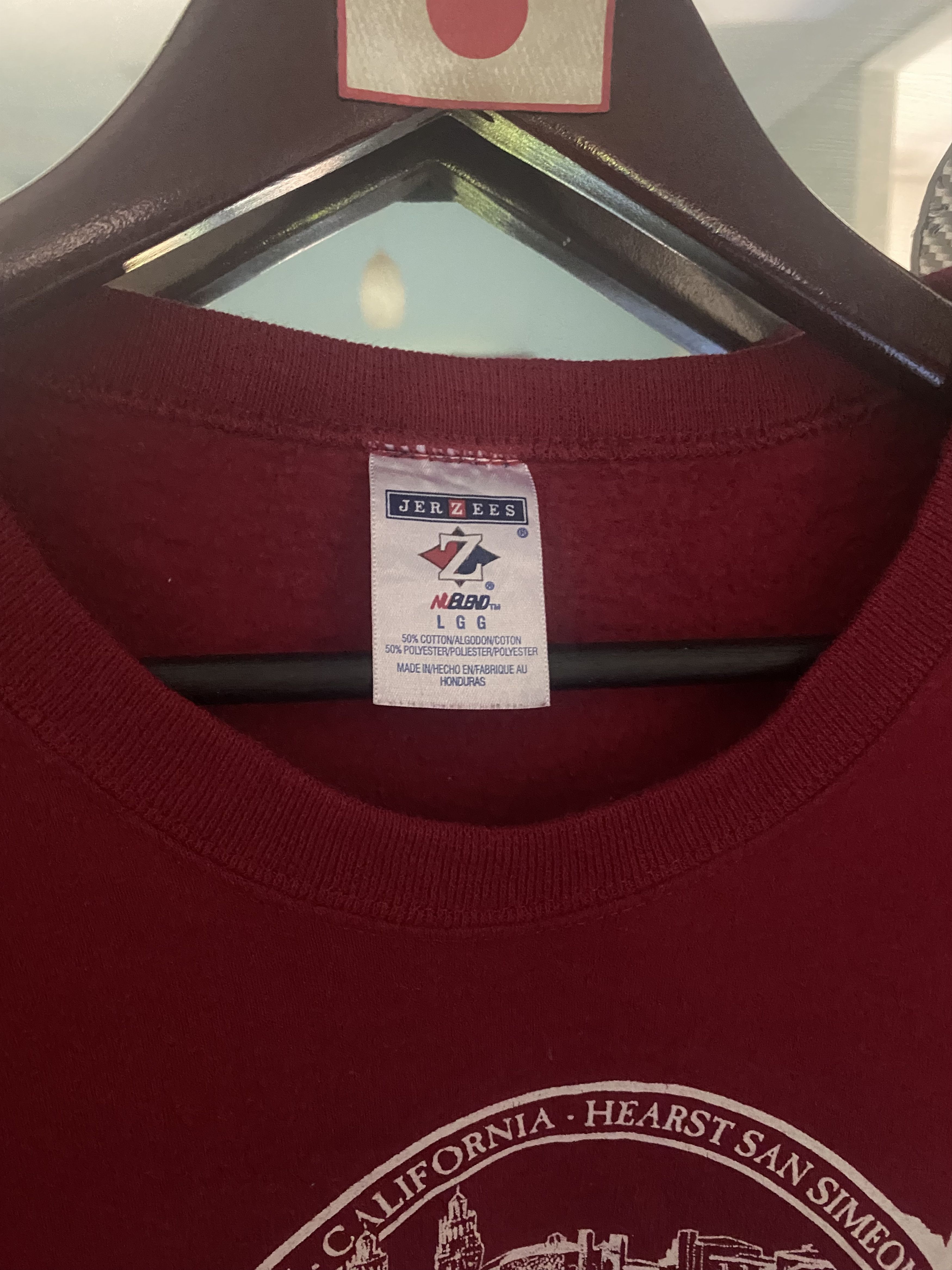California Republic × Jerzees × Vintage Vintage Hearts Castle Jerzees Sweatshirt Size US L / EU 52-54 / 3 - 3 Thumbnail