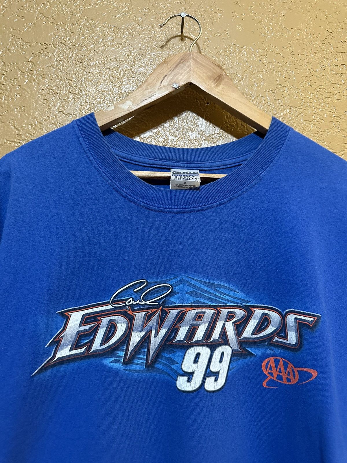 NASCAR × Vintage ❄️ Y2K NASCAR Carl Edwards Racing Tee Large Size US L / EU 52-54 / 3 - 4 Thumbnail