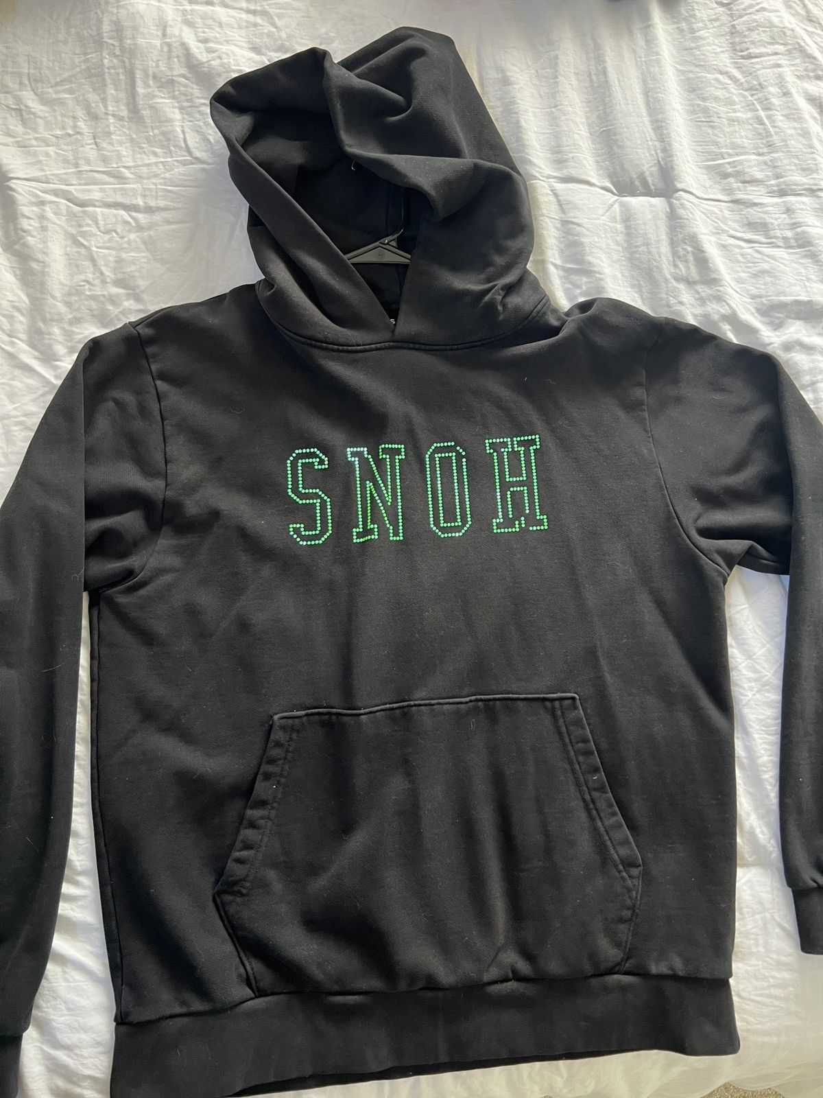 image of Rsvp Gallery X Snoh Aalegra Swarovski Crystal Hoodie in Black, Men's (Size Large)