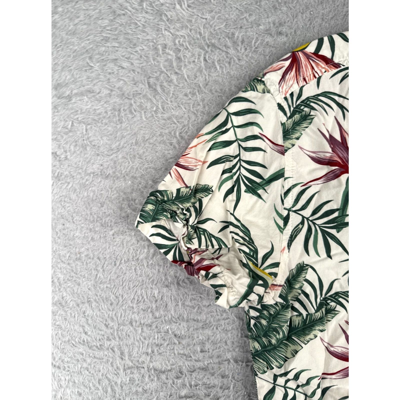 Vintage VINTAGE Goodfellow & Co Shirt Men White Floral Bird Of Paradise Hawaiian Rayon Size US S / EU 44-46 / 1 - 3 Thumbnail