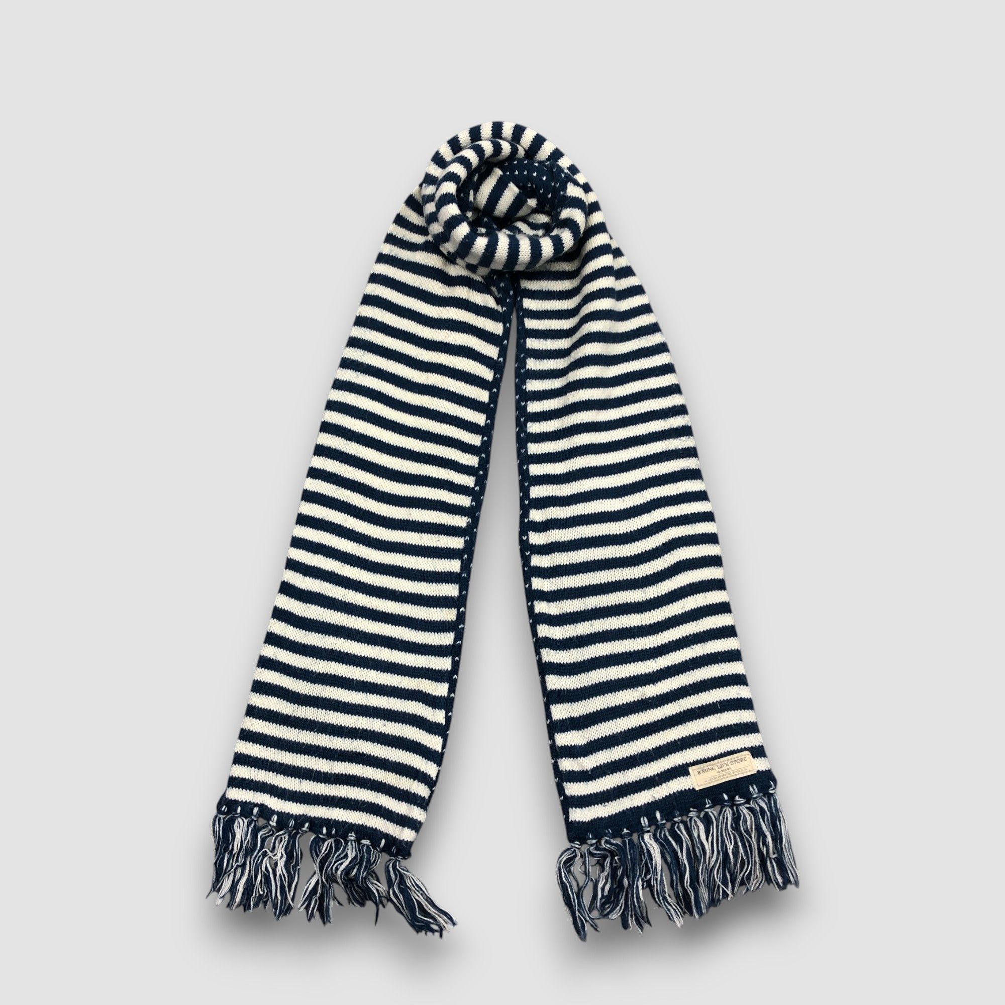 Beams Plus Vintage BMING by Beams Scarf Muffler Knit Wool Scarves Size ONE SIZE - 2 Thumbnail