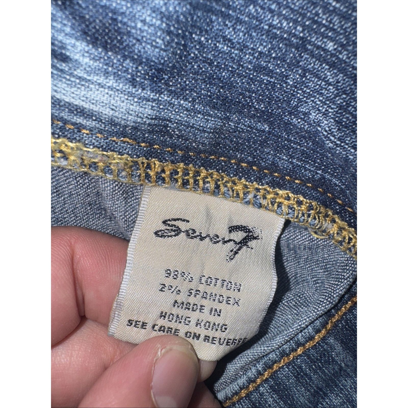 7 For All Mankind Express 7 For All Mankind Flared Jeans Blue Low Rise Y2K Size 30" / US 8 / IT 44 - 4 Thumbnail