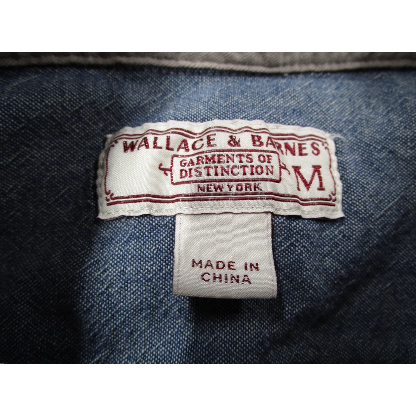 J.Crew VINTAGE Wallace & Barnes Shirt Mens Medium Gray Red Plaid Flannel Button Front Pockets Size US M / EU 48-50 / 2 - 3 Thumbnail