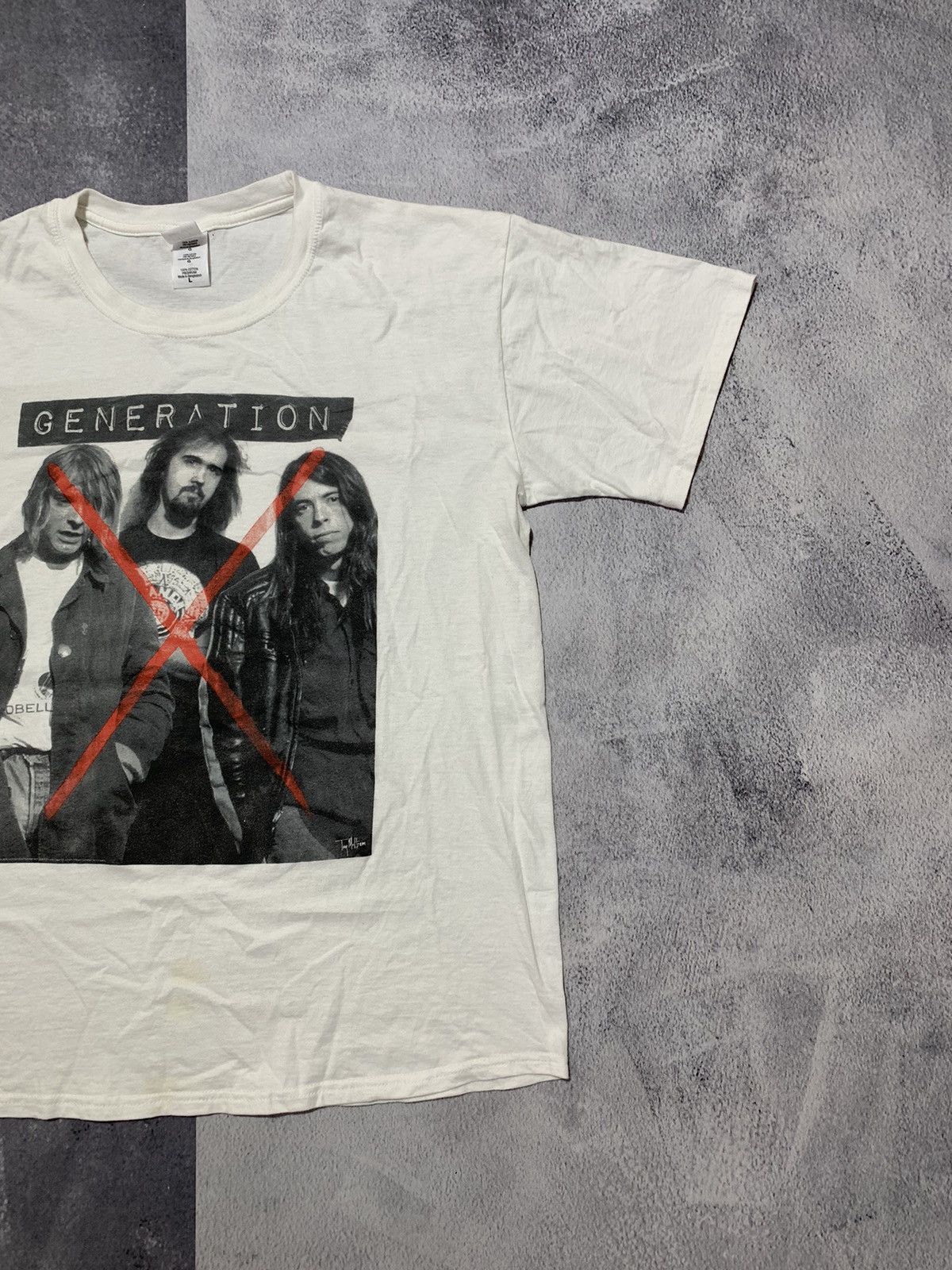 Band Tees × Vintage Vintage Y2K Nirvana trio band tee big logo style size L Size US L / EU 52-54 / 3 - 3 Thumbnail