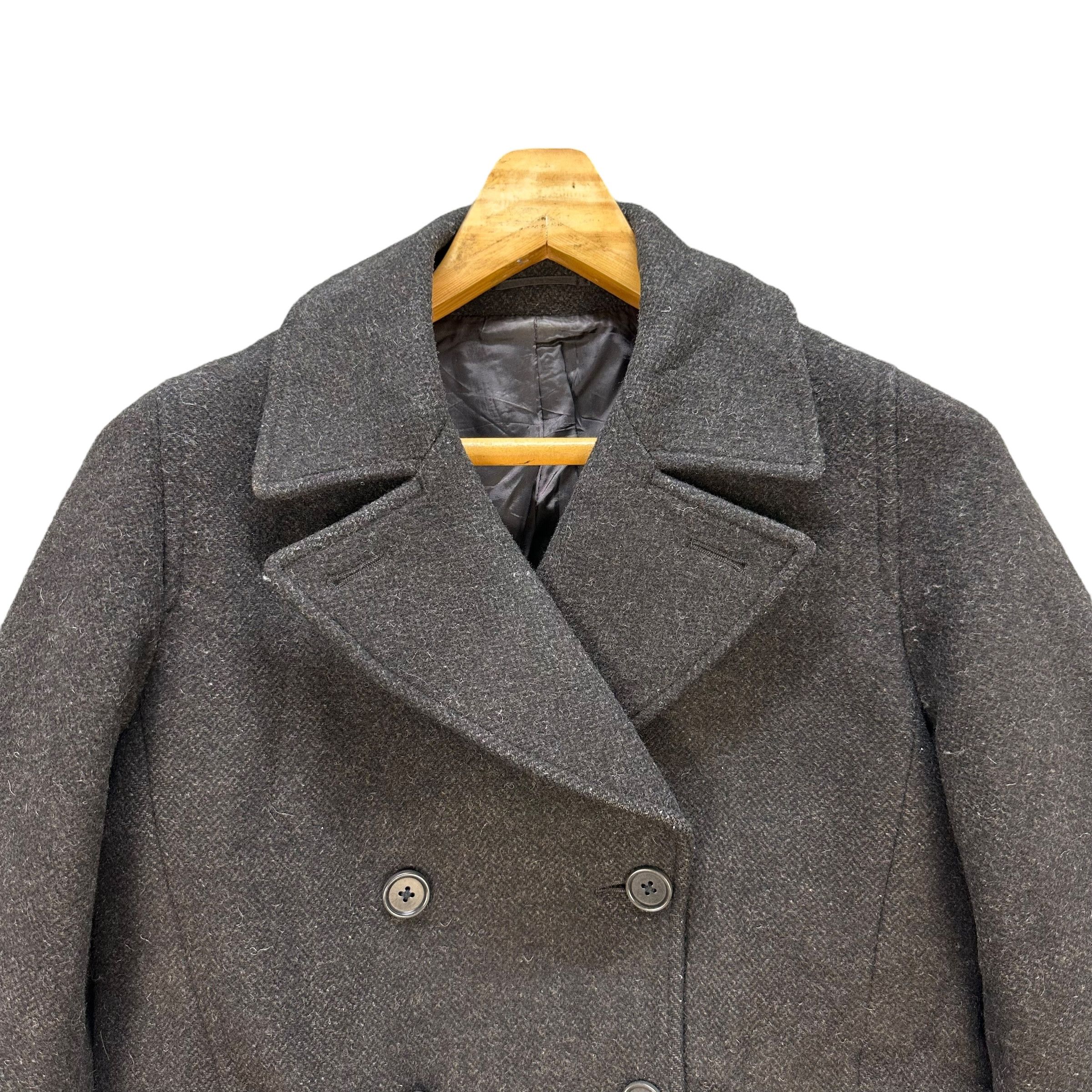 Margaret Howell MARGARET HOWELL Double Breasted Wool Coat #A43-0987 Size S / US 4 / IT 40 - 2 Thumbnail