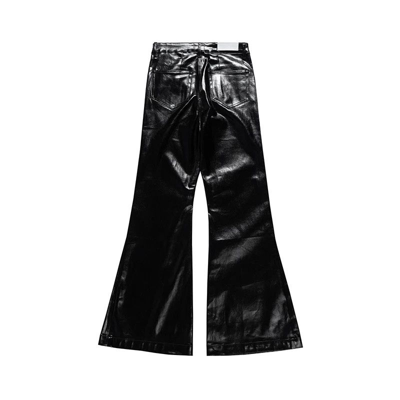 Japanese Brand × Leather High Street Glossy Pu Leather Pants Size US 33 - 3 Thumbnail