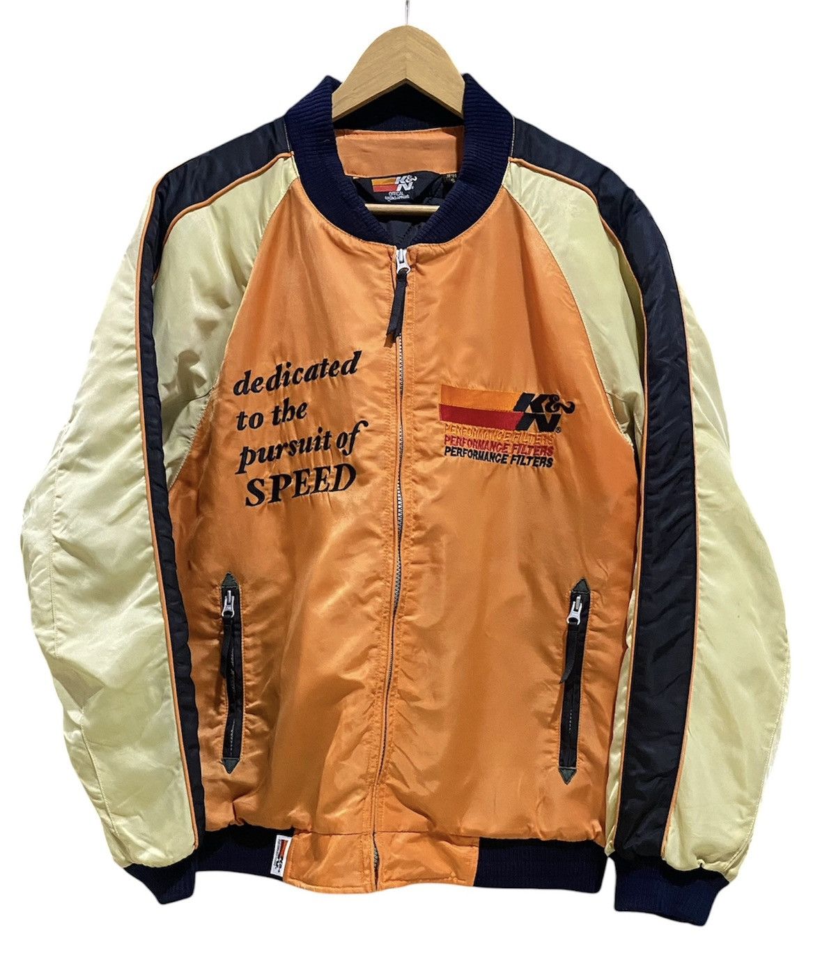 Japanese Brand Vintage K&N Performance Official Racing Bombers Team Size US L / EU 52-54 / 3 - 1 Thumbnail