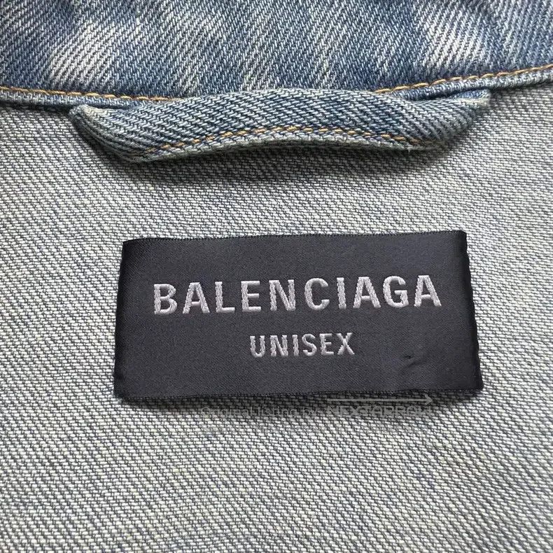 Balenciaga Balenciaga Reverse Logo Blue Washed Denim Jacket Size US L / EU 52-54 / 3 - 2 Thumbnail