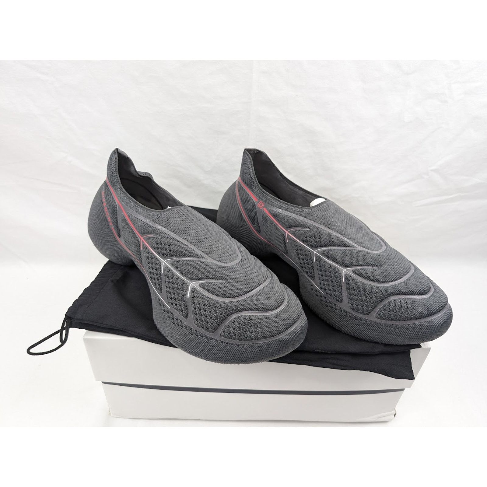 Givenchy o1rshd1 TK-360 Plus Sneakers in Grey/Red Size US 10 / EU 43 - 20 Thumbnail
