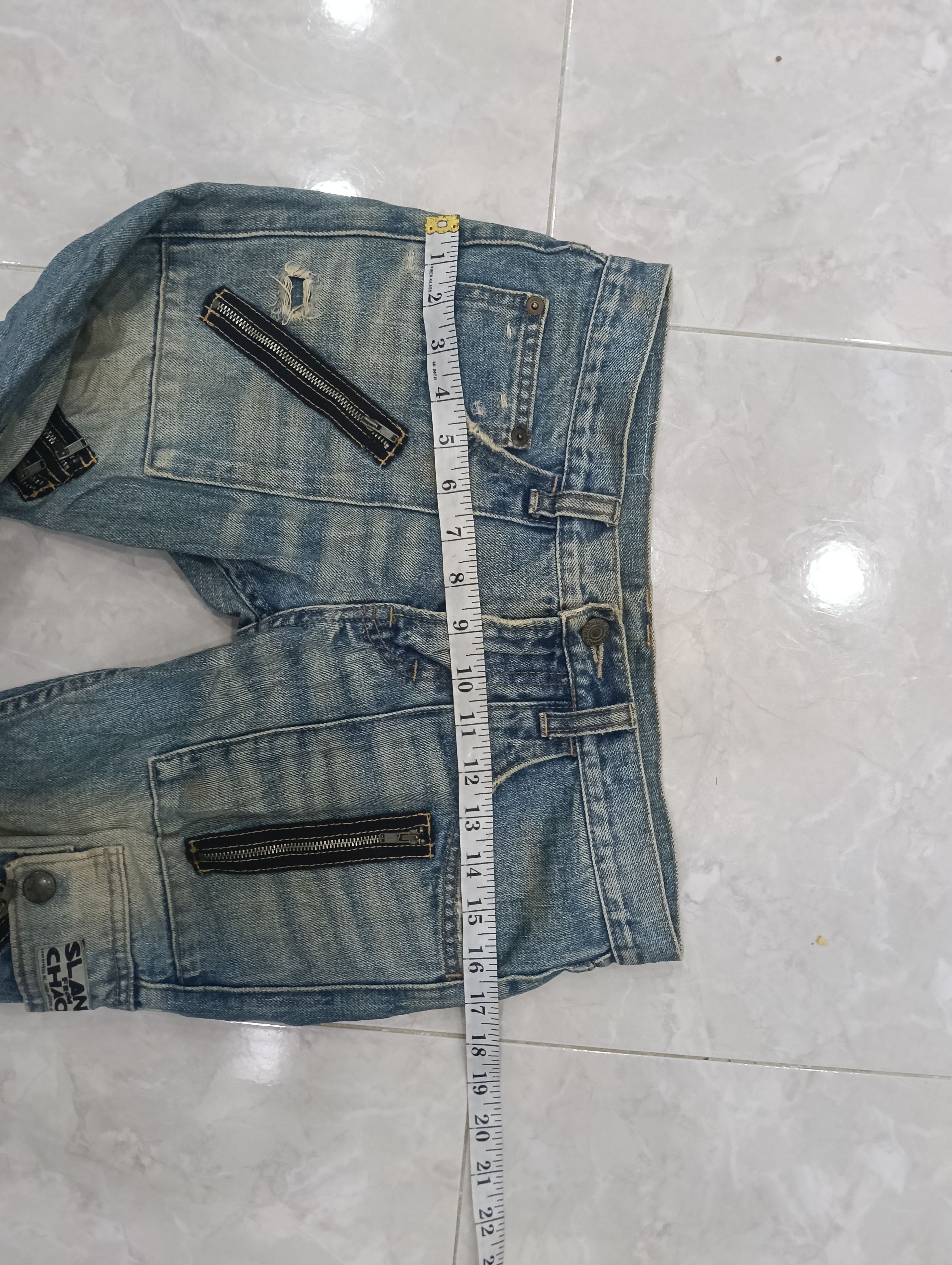 Le Grande Bleu (L.G.B.) RNA Slang Chaos Japan Brand Punk Anarchy Style Size 30" / US 8 / IT 44 - 14 Thumbnail