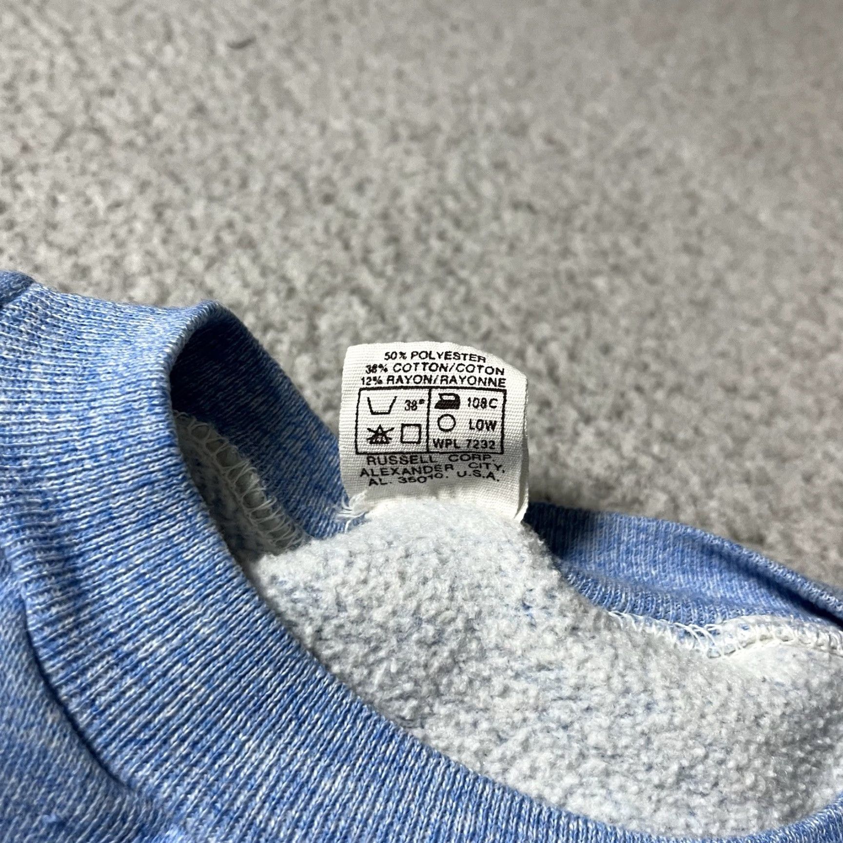 Russell Athletic VINTAGE Russell Athletic Sweatshirt Mens XL Blue Crewneck Pullover USA 70s 80s Retro Sports Shirt Size US XL / EU 56 / 4 - 6 Thumbnail