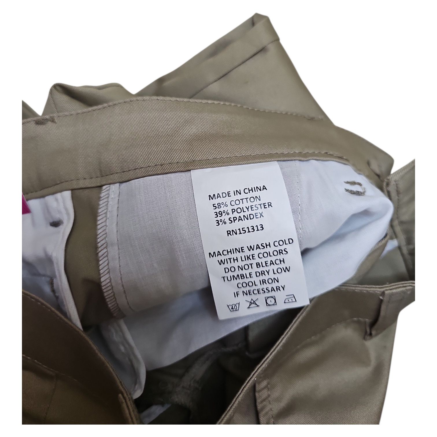 Other Junior's Khaki Classic Slim Fit Straight Leg Uniform Pants Size 24" / US 00 / IT 34 - 6 Thumbnail