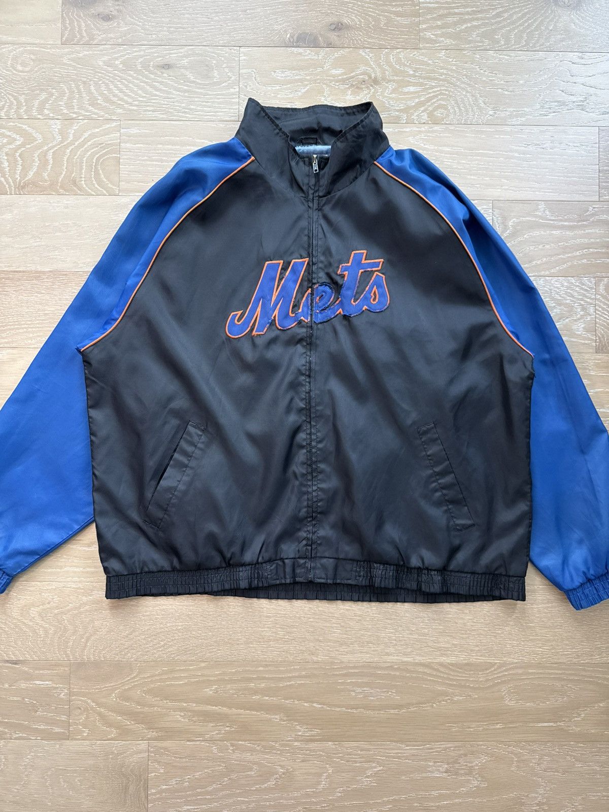Majestic Vintage New York Mets Nylon Baseball Jacket Size US L / EU 52-54 / 3 - 1 Thumbnail