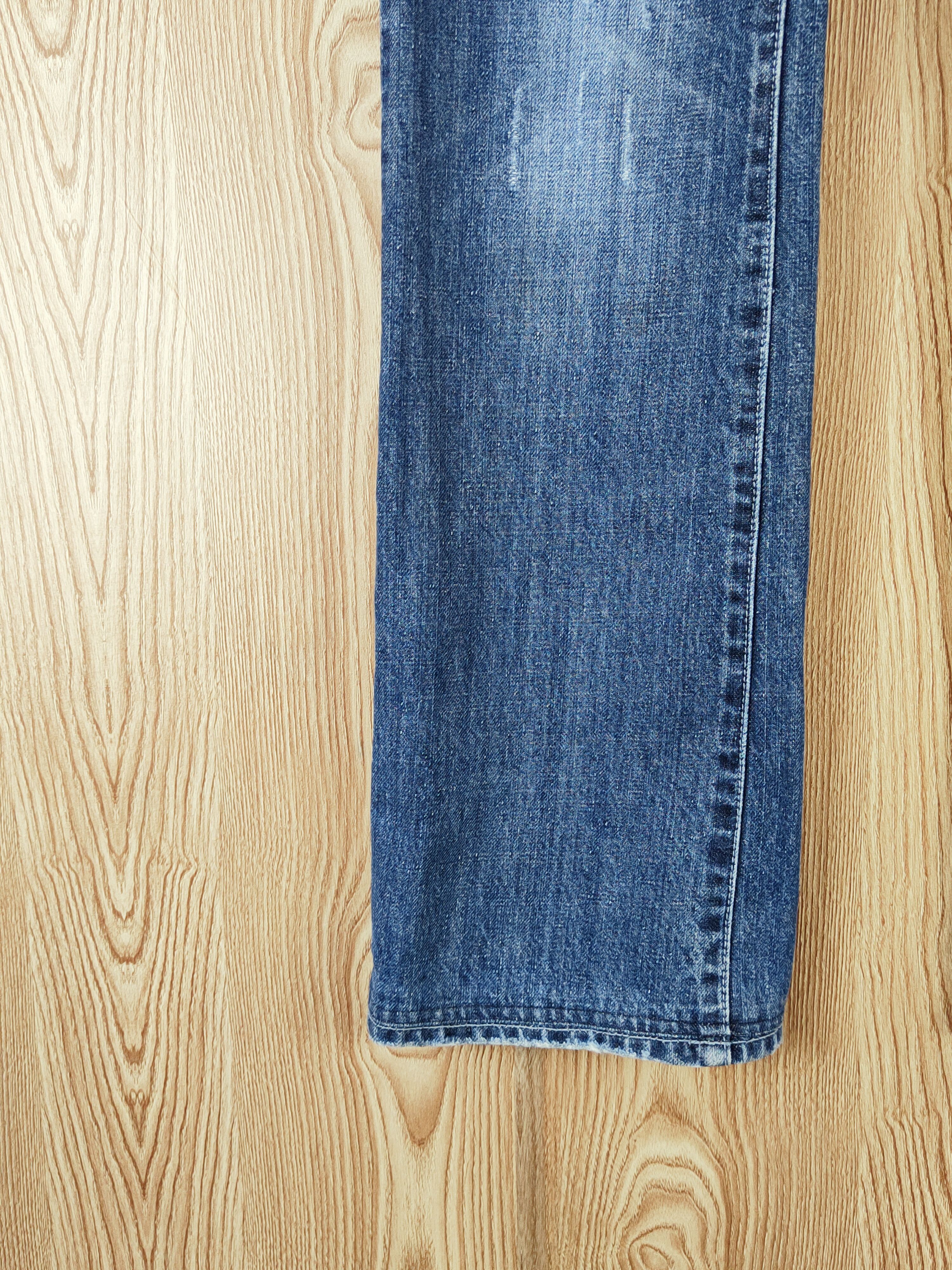 Japanese Brand × Vintage Nii Blue Distressed Ripped Jeans #W891 Size 29" - 4 Thumbnail