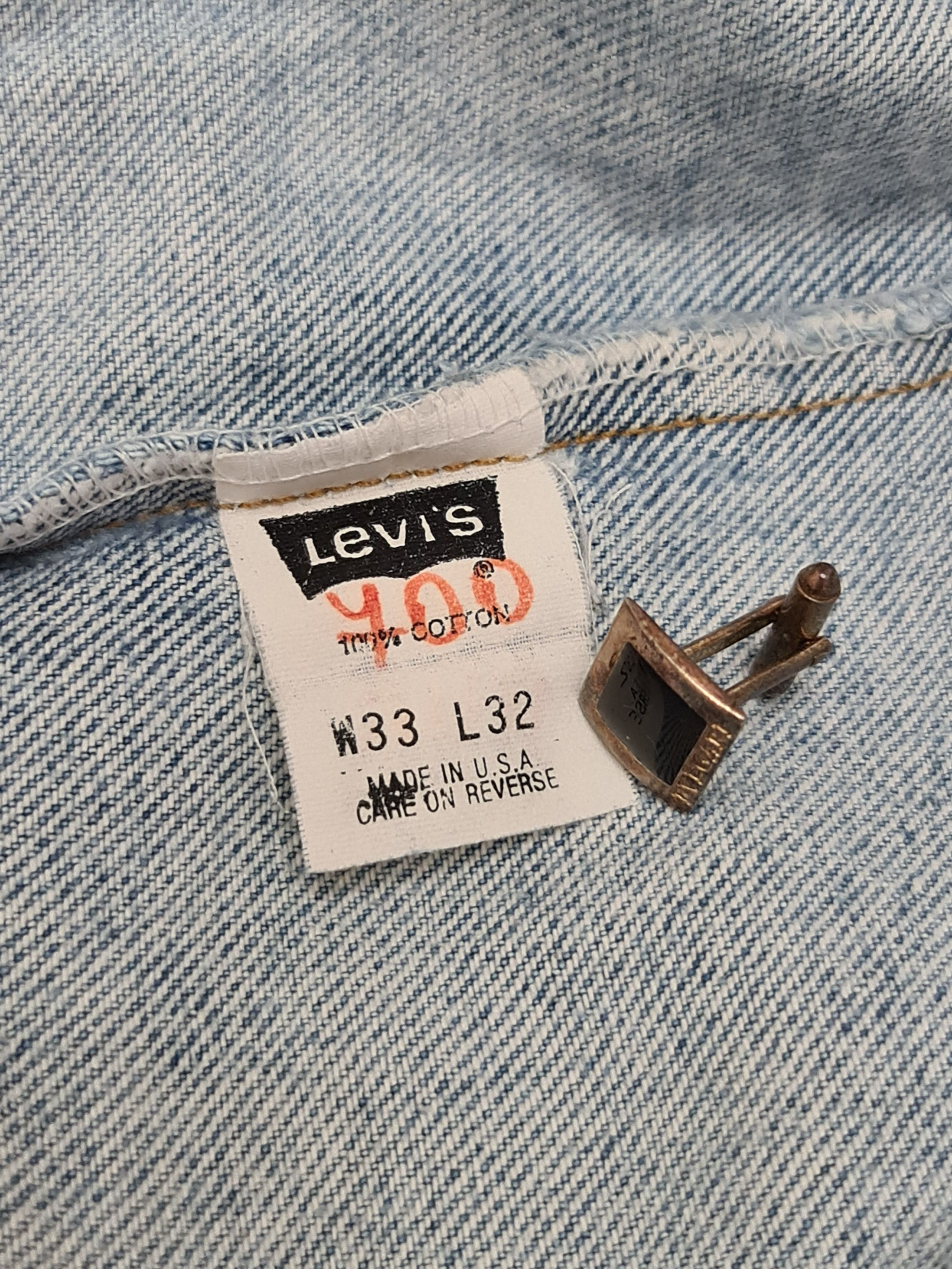 Levi's 90s Vintage Levi's blue washed denim made in USA jeans pants Size US 33 - 20 Thumbnail
