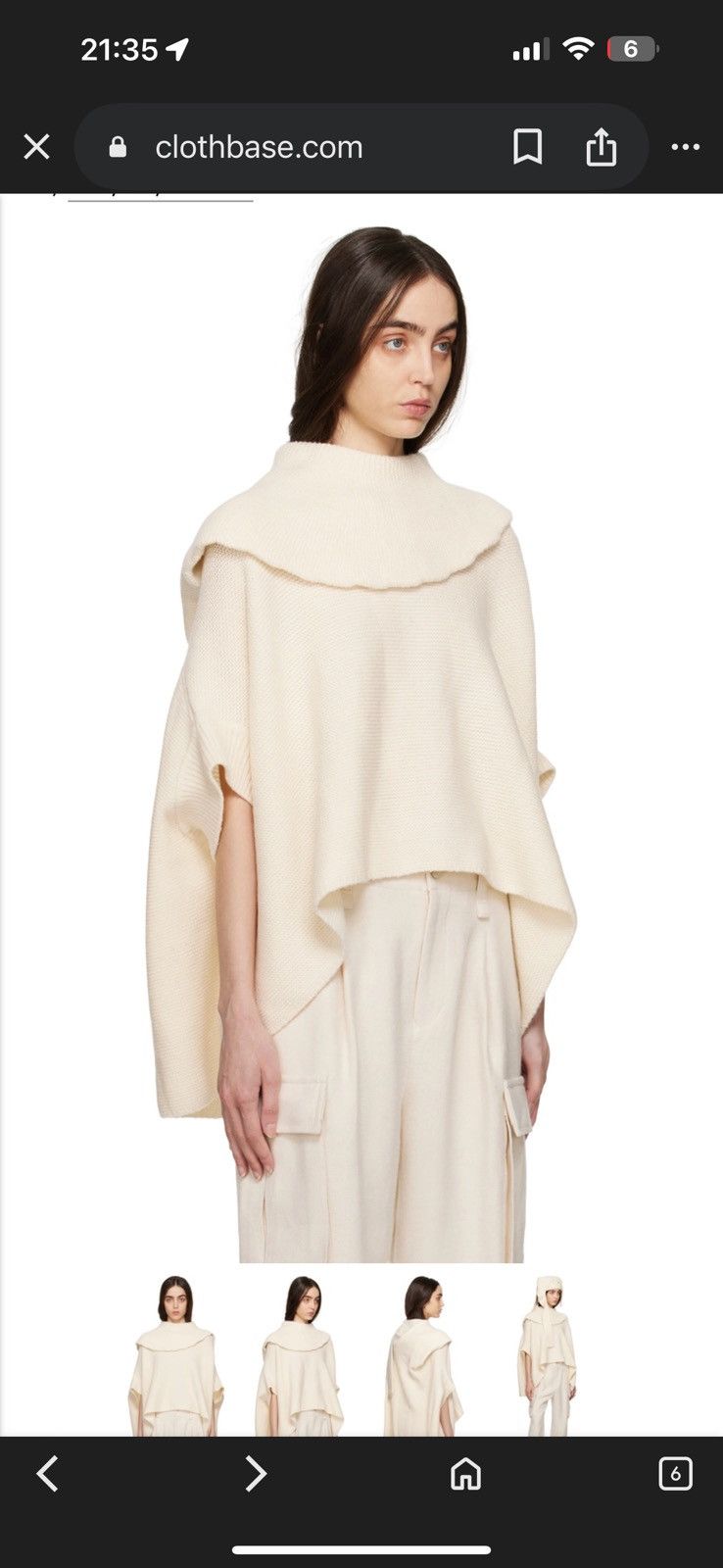 Issey Miyake Issey Miyake Off-White Rhizome Turtleneck Size M / US 6-8 / IT 42-44 - 2 Thumbnail
