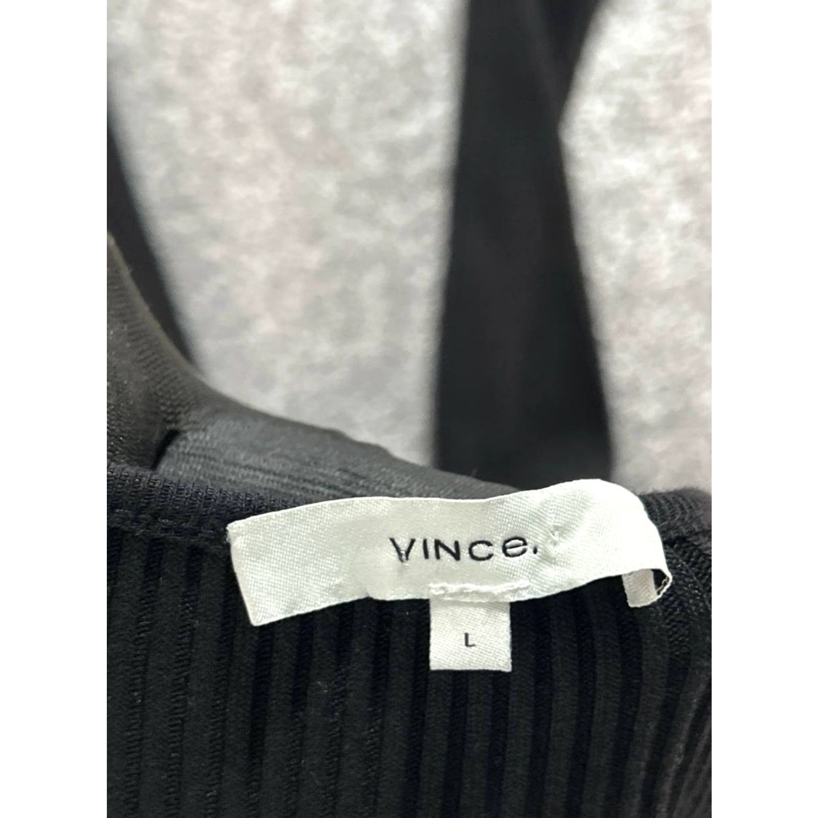 Vince Vince Sweater Dress Womens Large Black Cotton Blend Midi Dress Size L / US 10 / IT 46 - 3 Thumbnail