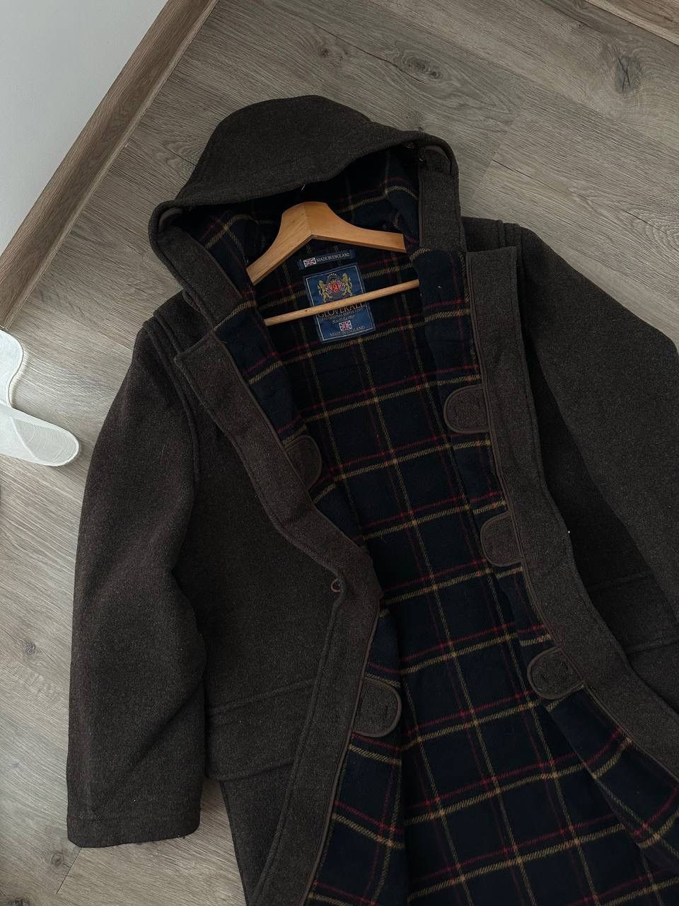 Gloverall × Japanese Brand × Vintage Vintage Gloverall England Wool Coats Brown Jacket Size US M / EU 48-50 / 2 - 17 Thumbnail