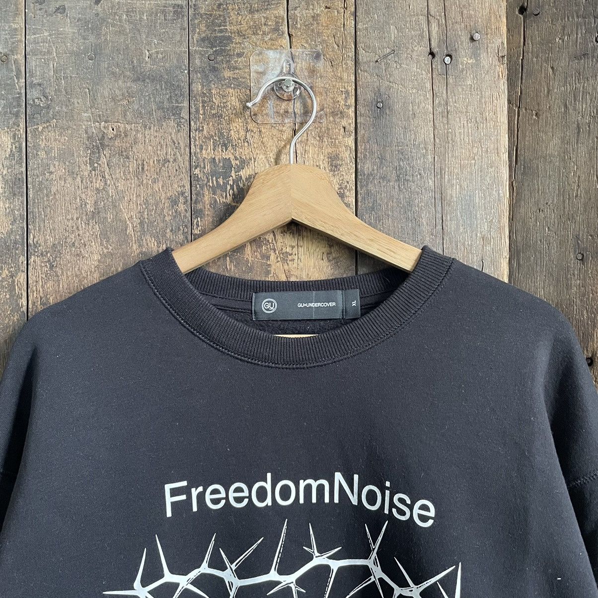 GU × Undercover Vintage GU Undercover Freedom Noise Sweatshirt Size US XL / EU 56 / 4 - 2 Thumbnail