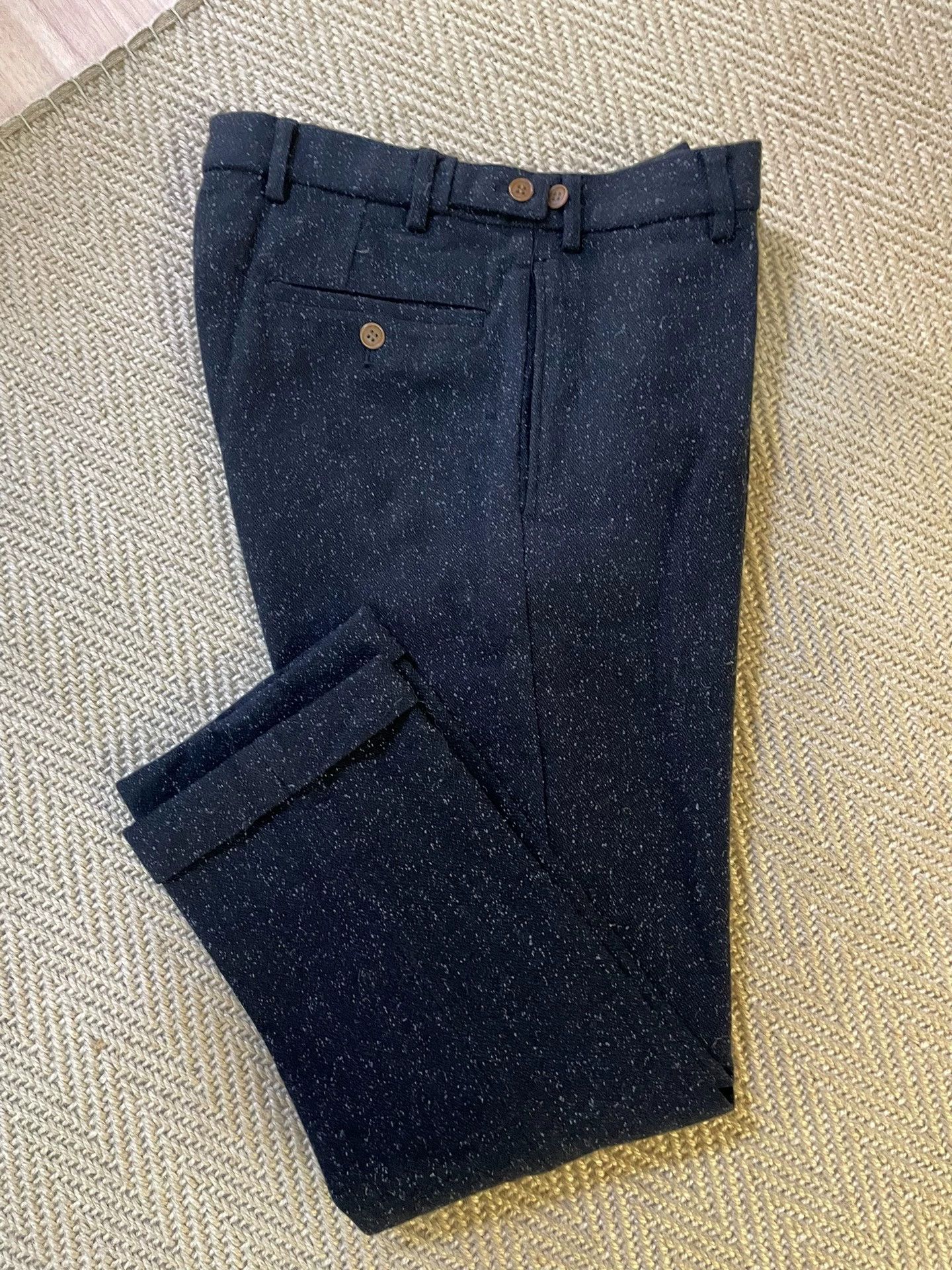Visvim VISVIM CORNELL SLACKS 9 MELANGE WOOL 14FW BLACK 2 Size US 32 / EU 48 - 3 Thumbnail