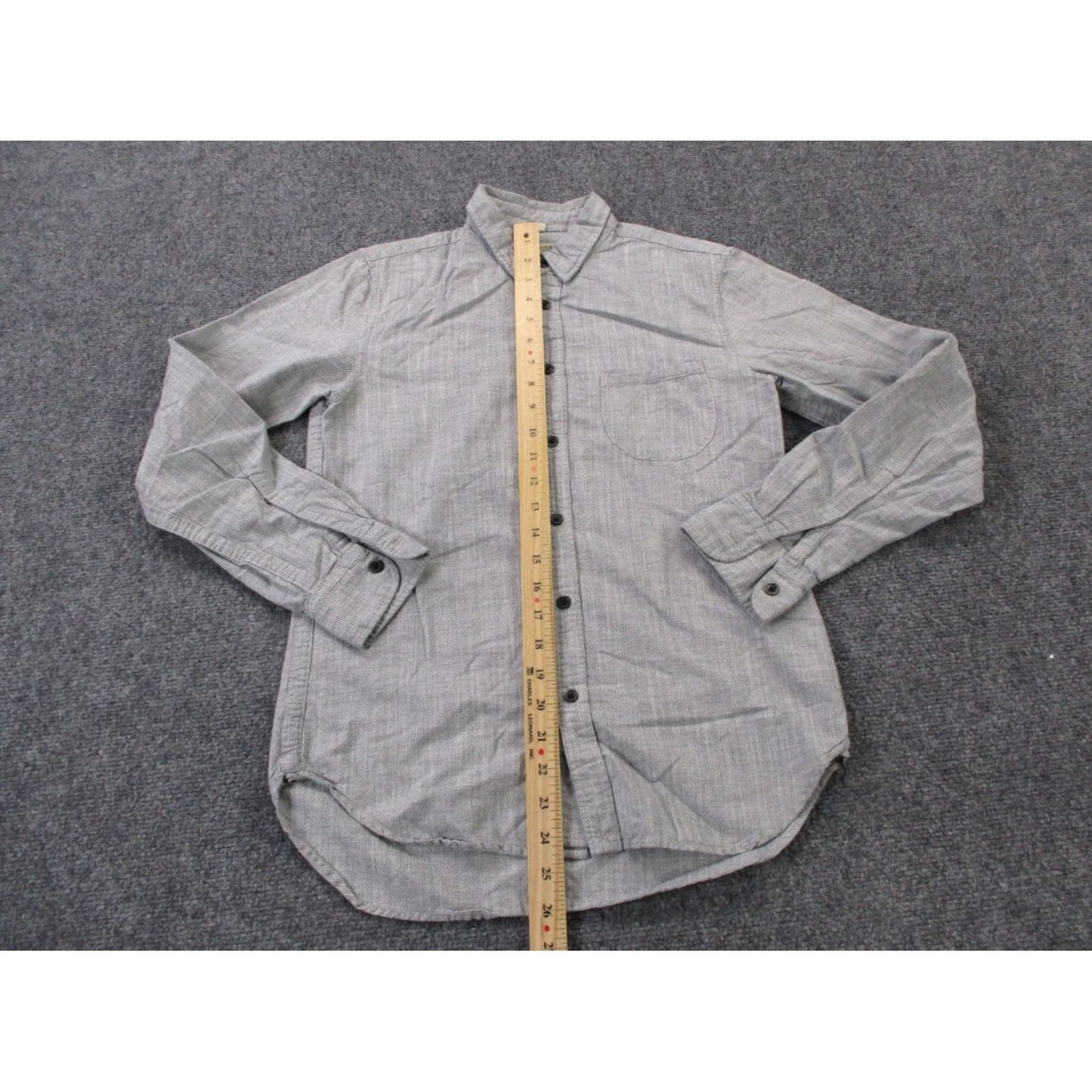 Levi's Levis Shirt Womens 0 Gray Denim Made & Crafted Western Casual Shirt Womens 0 Gray Denim Made & Crafted Western Casual Size XS / US 0-2 / IT 36-38 - 3 Thumbnail