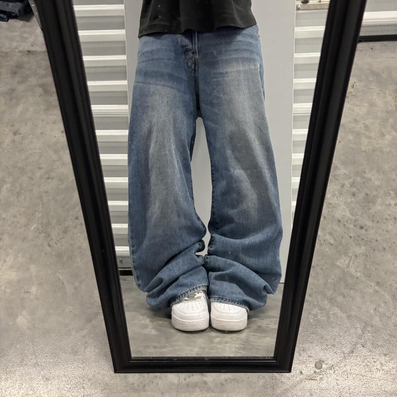 Japanese Brand × Streetwear × Vintage Crazy Vintage Y2K/2000s Baggy Faded  Wash Wide Leg Skater Denim Jeans | Grailed