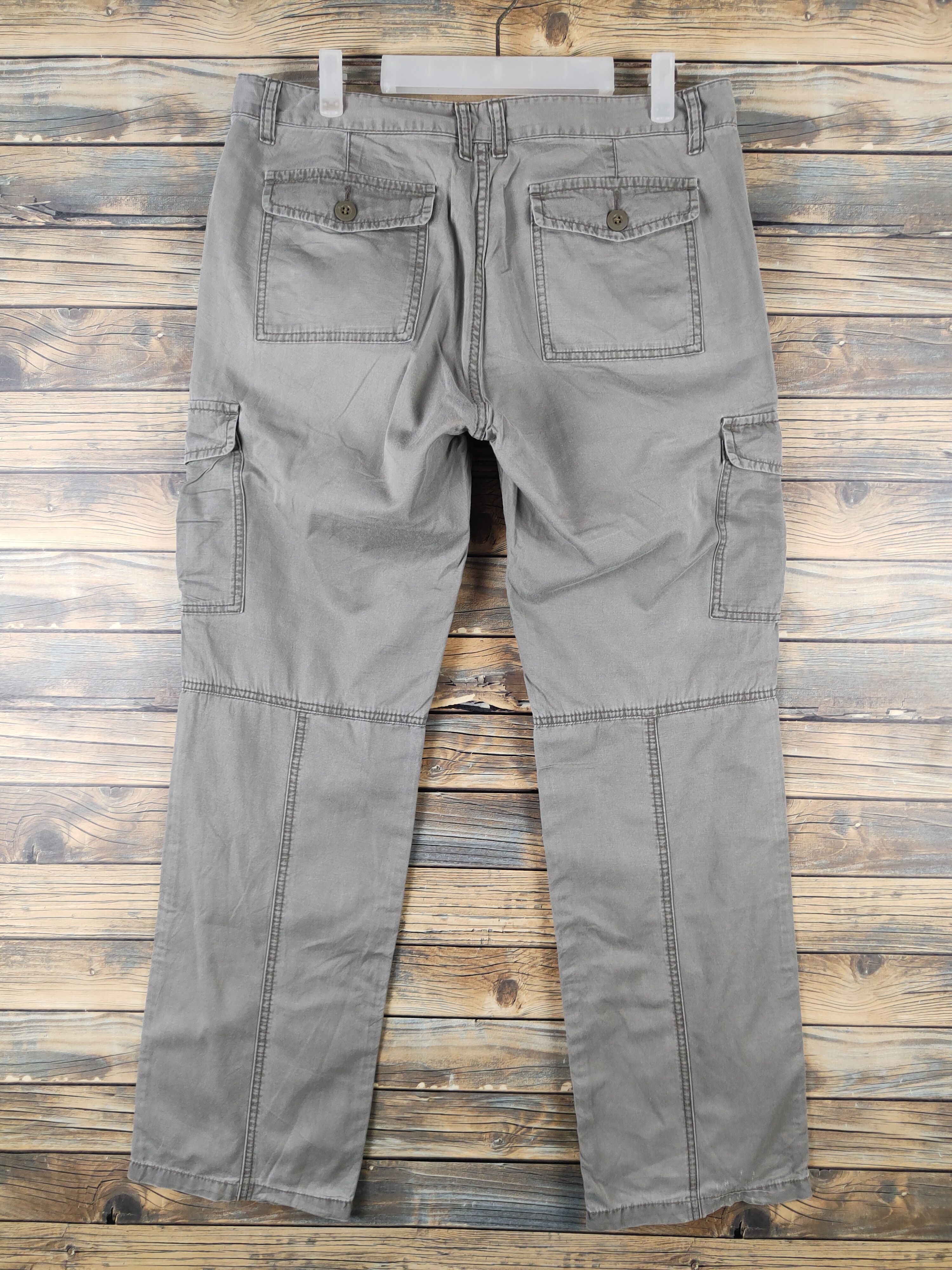 Uniqlo DL Uniqlo Olive Faded Multipocket Tactical Cargo Pants #1329 Size US 30 / EU 46 - 7 Thumbnail
