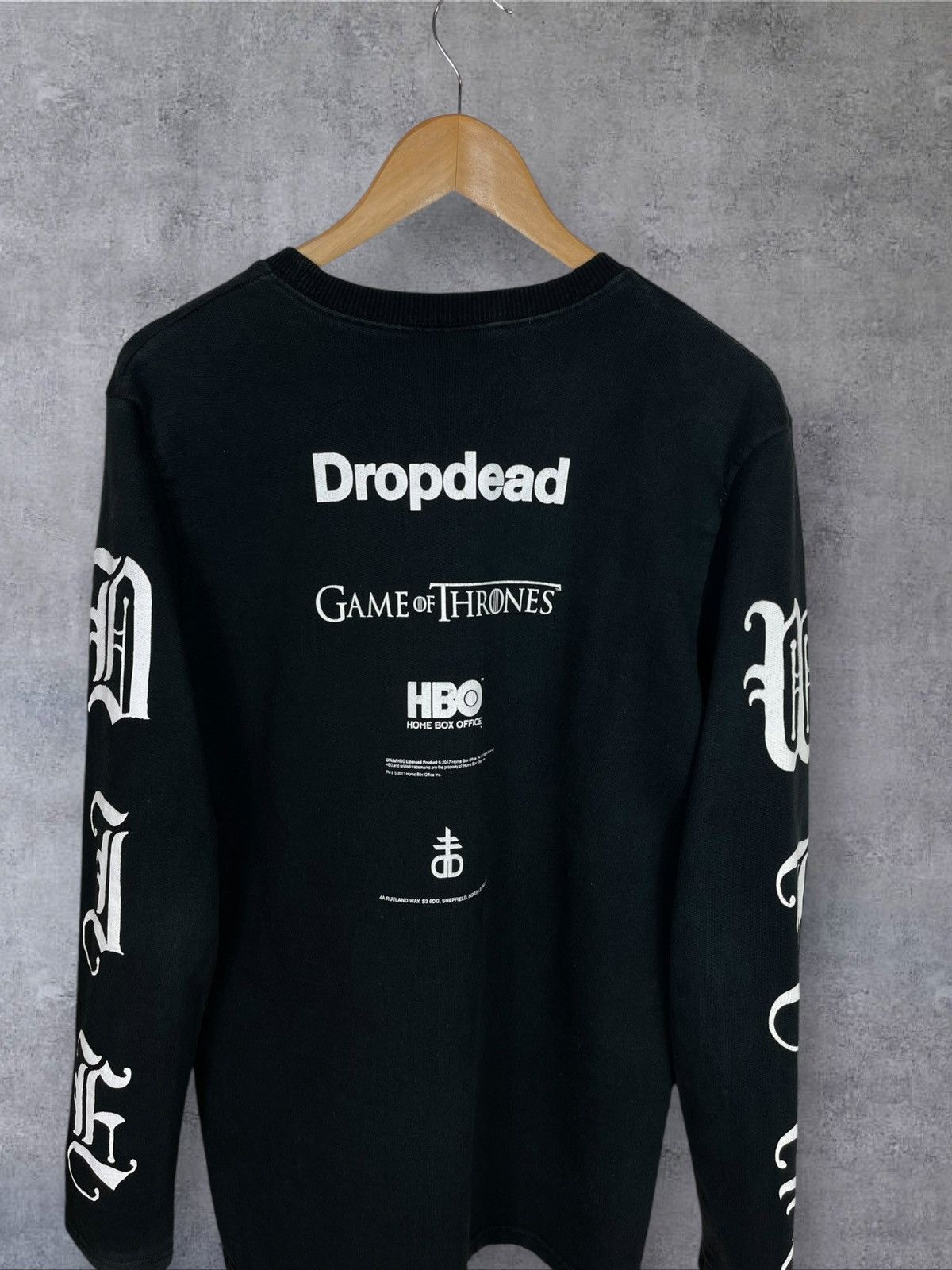 Drop Dead × Drop Dead Clothing Rare Black Sweatshirt Drop Dead