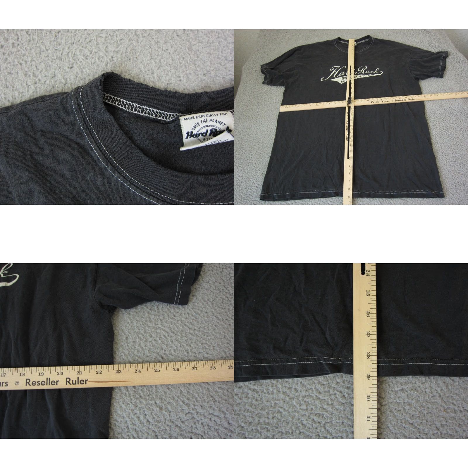 Hard Rock Cafe VINTAGE Hard Rock Shirt Adult XL Black 90s Mens T-Shirt Crew Neck Short Sleeve Graphic Print Cafe London USA Size US XL / EU 56 / 4 - 8 Thumbnail