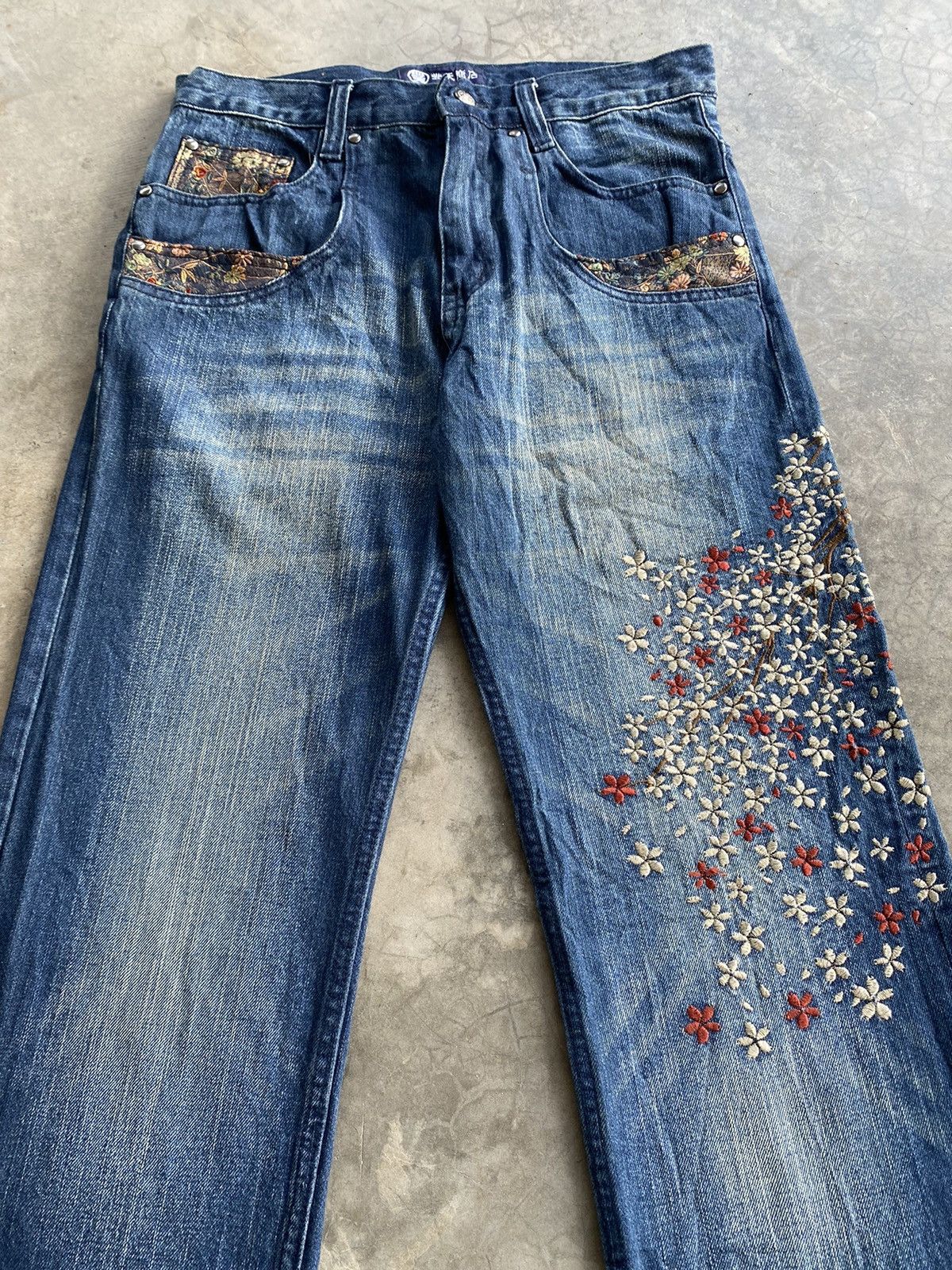 JNCO × Japanese Brand Baggy Jeans Japanese Karakuri Tamashi Minimalis #75 Size US 30 / EU 46 - 6 Thumbnail