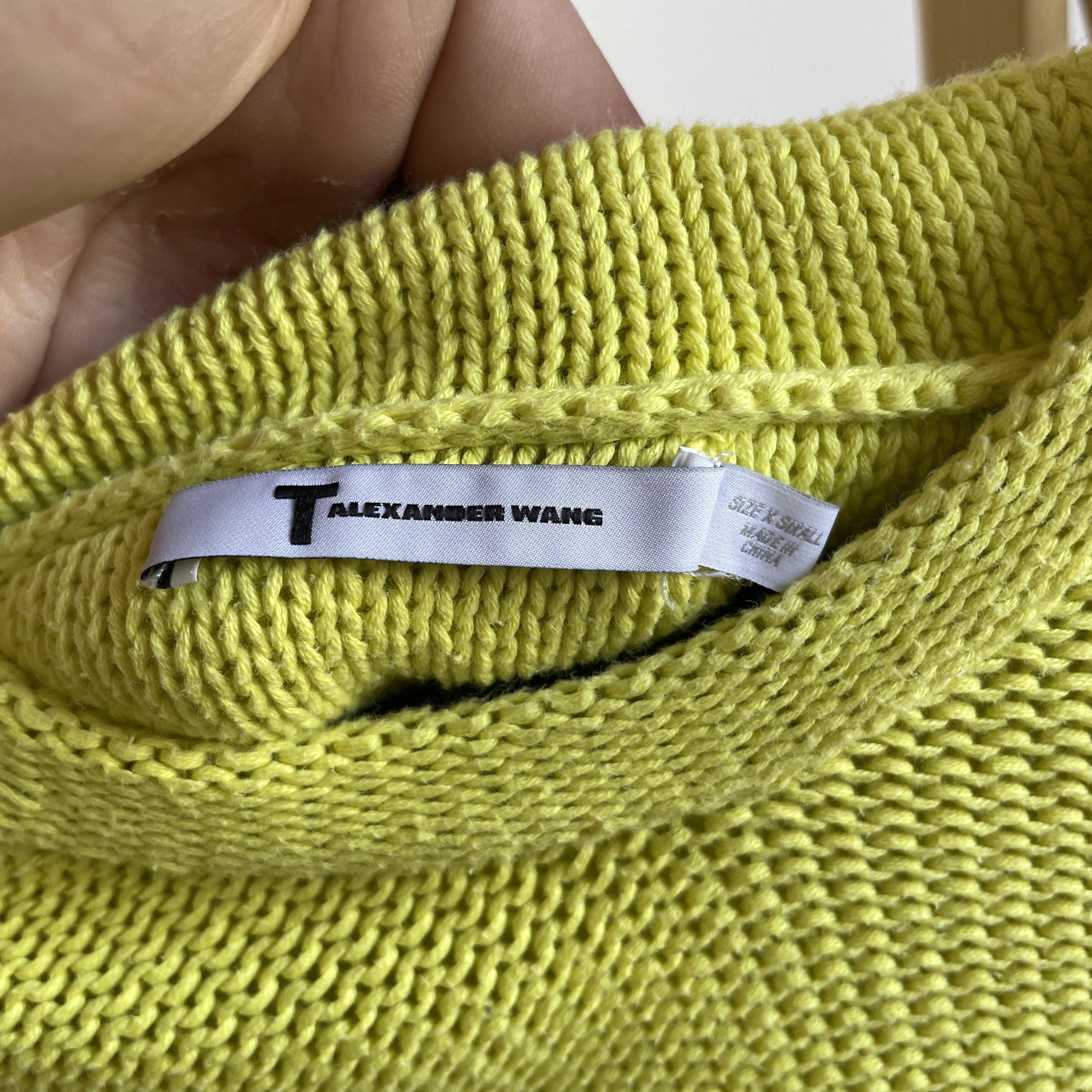 T by Alexander Wang T by Alexander Wang Neon Yellow Knitted Womens Hoodie Size XS / US 0-2 / IT 36-38 - 10 Thumbnail
