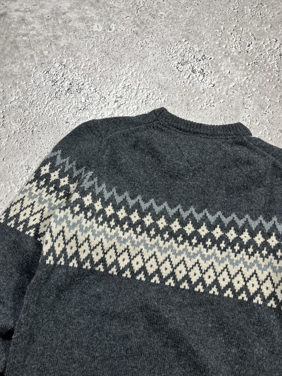 Tommy Hilfiger Tommy Hilfiger Nordic Wool Blend Sweater Grey Fair Isle Size US S / EU 44-46 / 1 - 13 Thumbnail