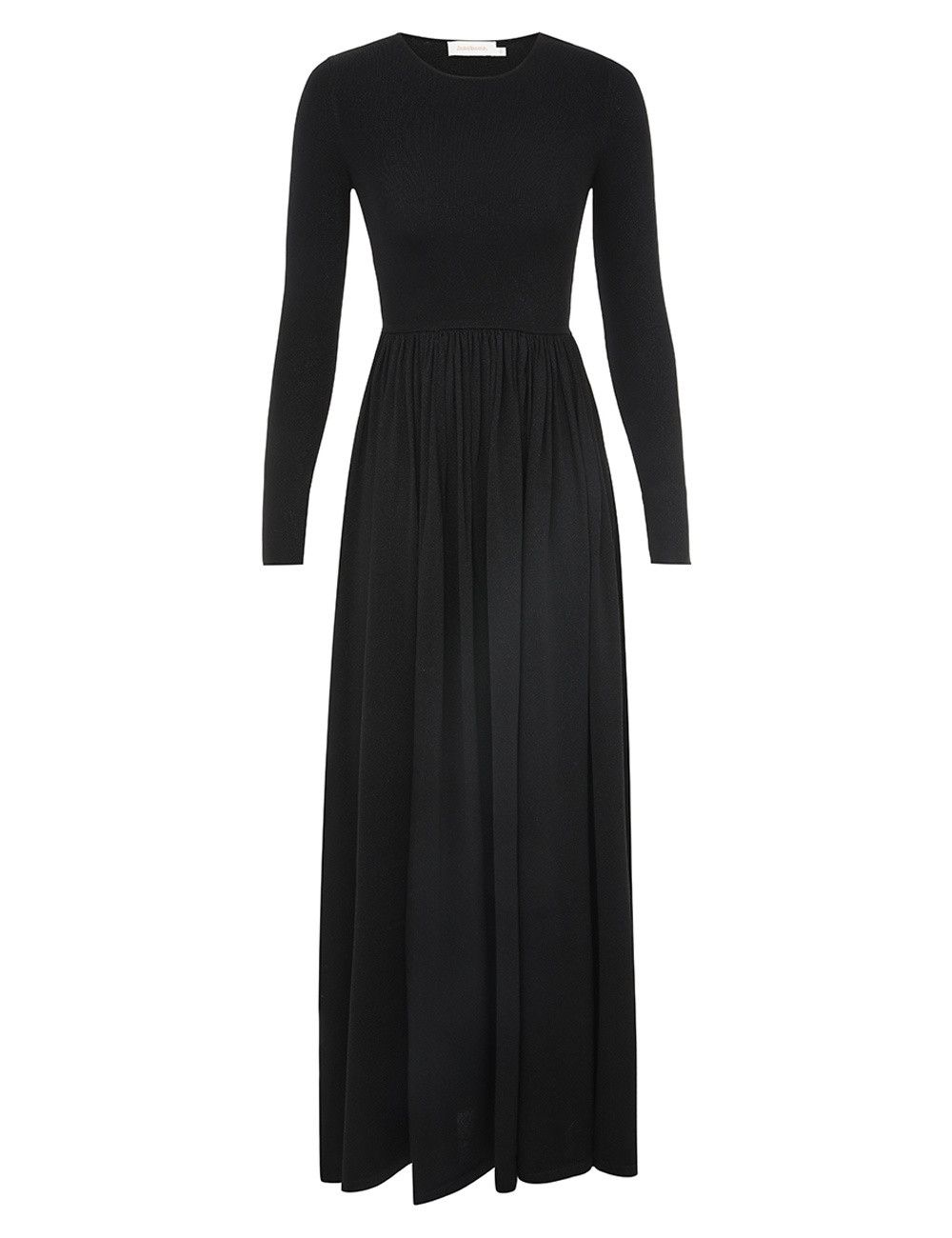 oc11z0825 Illustration Metallic Maxi Dress in Black