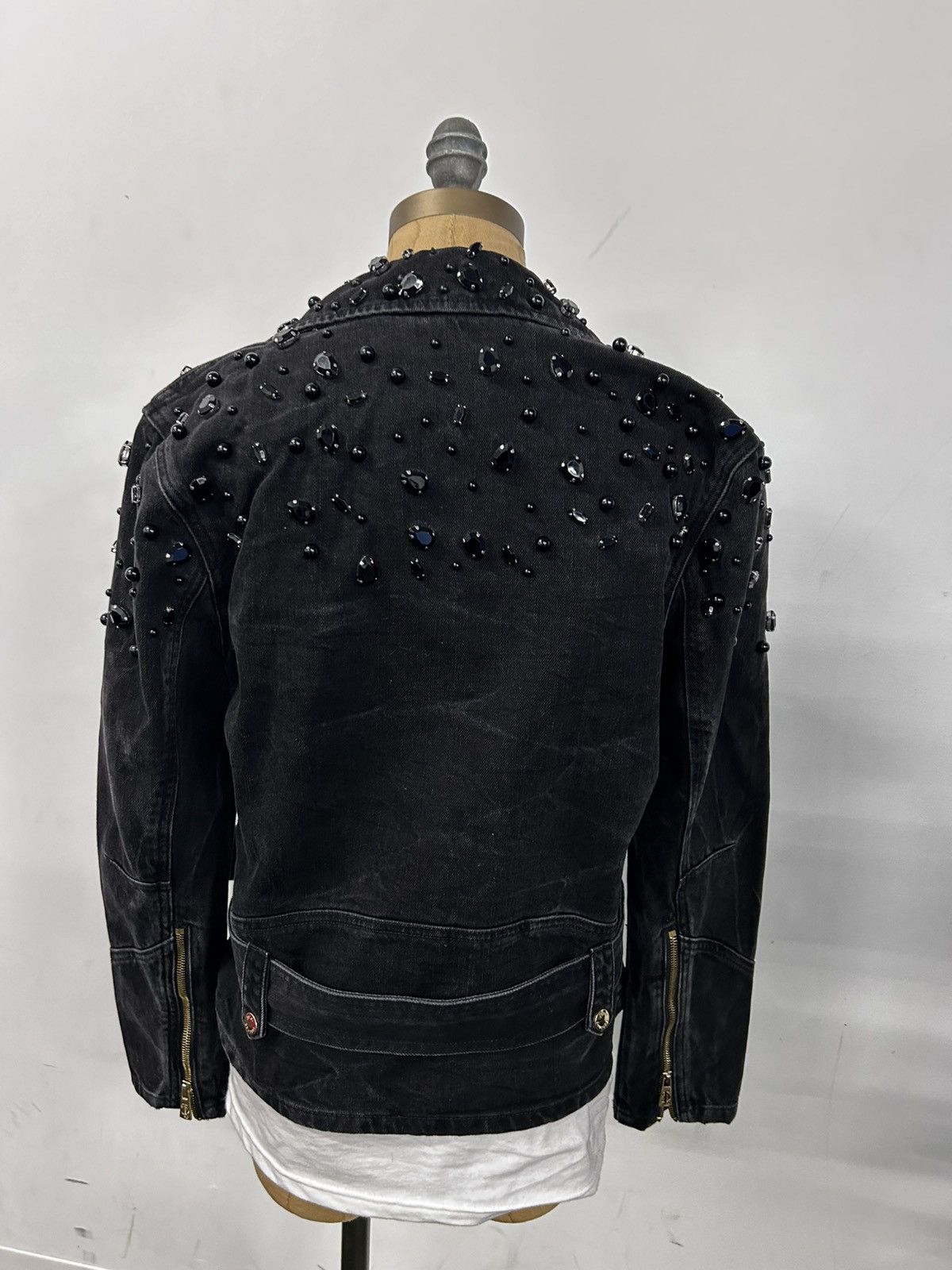 Juicy Couture Juicy Couture embellished denim biker jacket size XS Size XS / US 0-2 / IT 36-38 - 2 Thumbnail